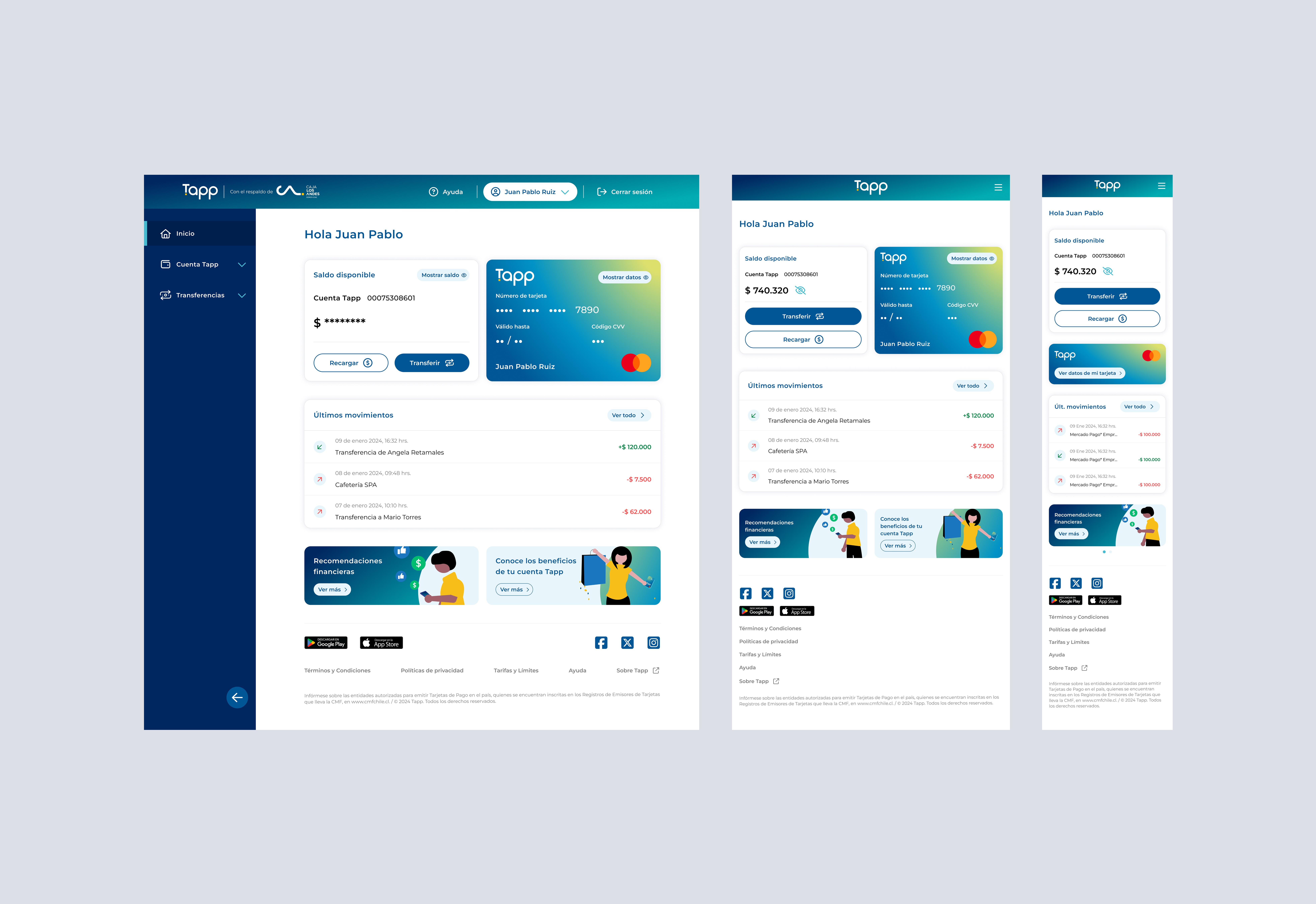 Home Desktop - Tablet - Mobile