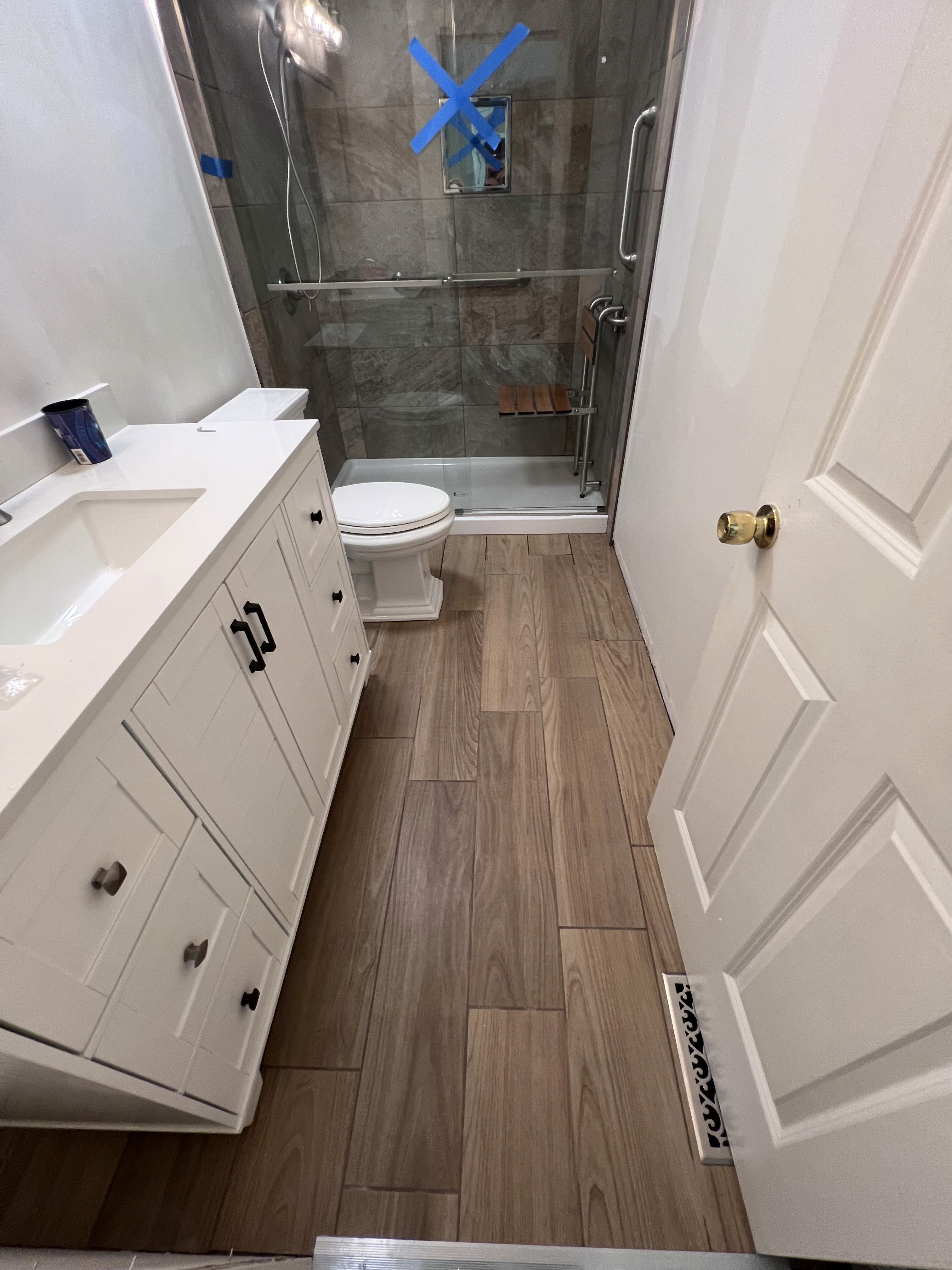 Second Bath Remodel, Tiled Shower