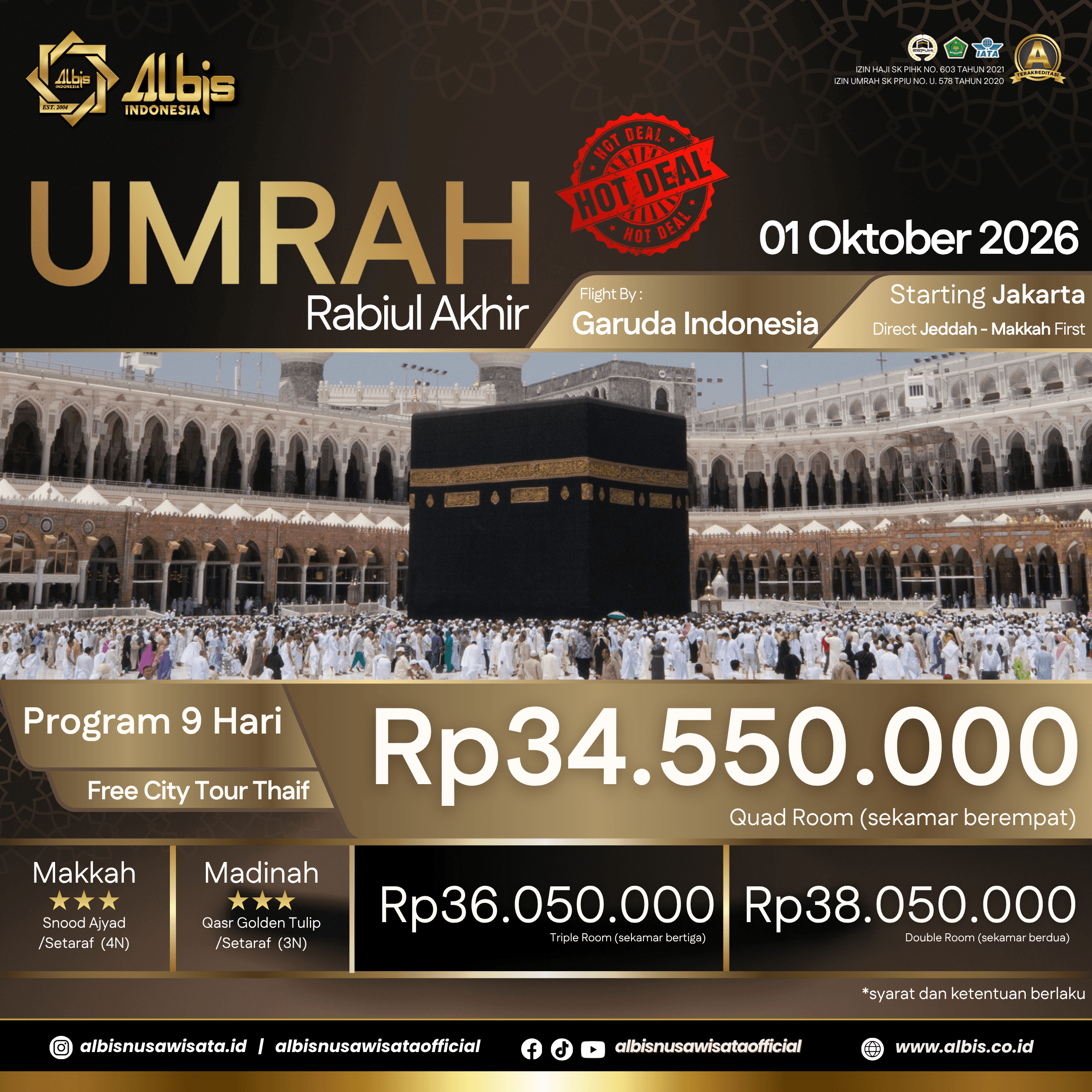 Umrah Product by Albis Nusa Wisata Indonesia
