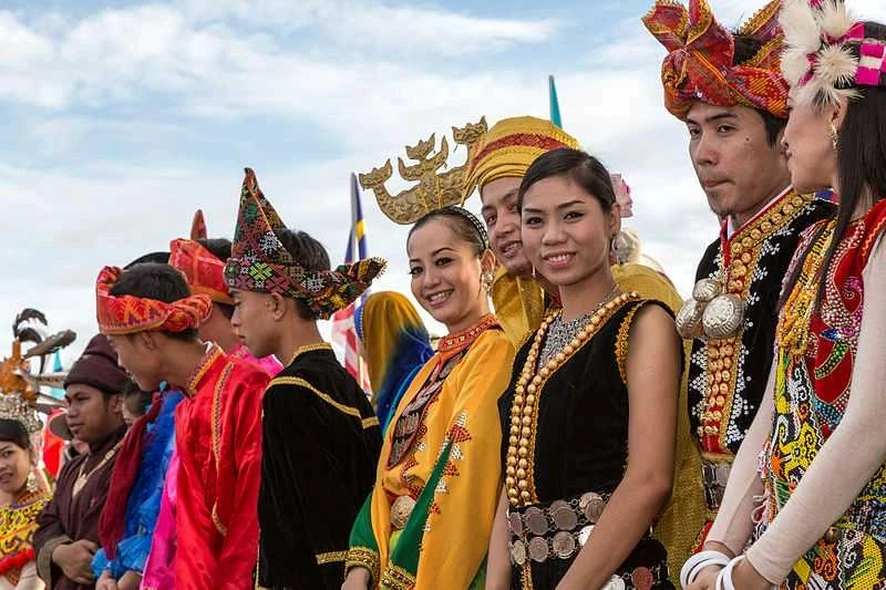 Traditional Malaysian cultural costumes