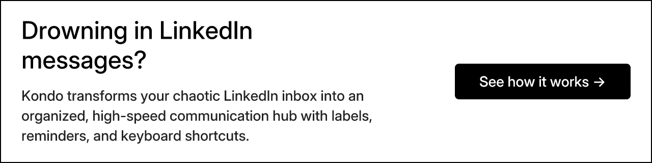 Drowning in LinkedIn messages?