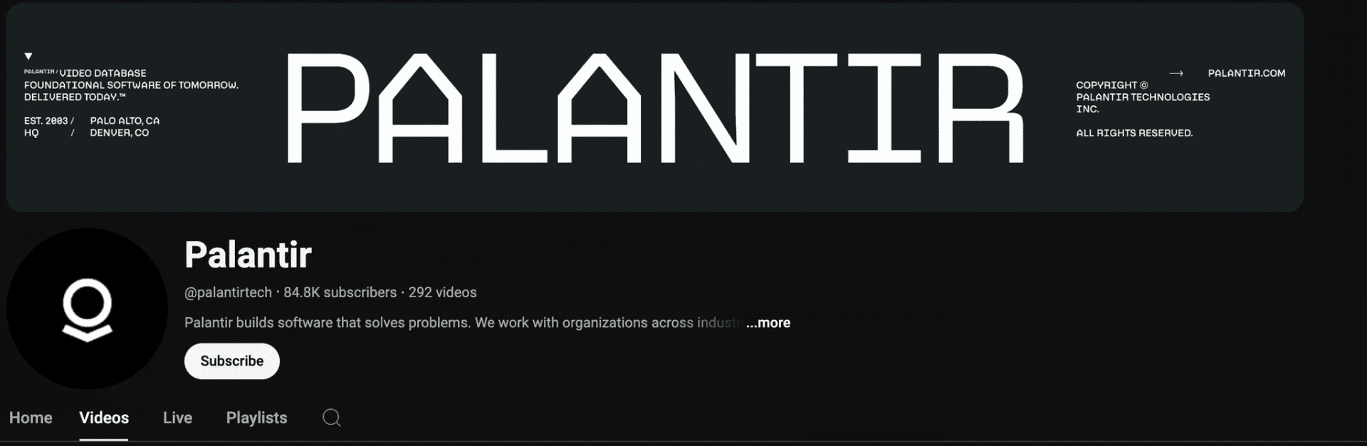 Palantir Marketing Analysis by Milk & Cookies studio | On YouTube
