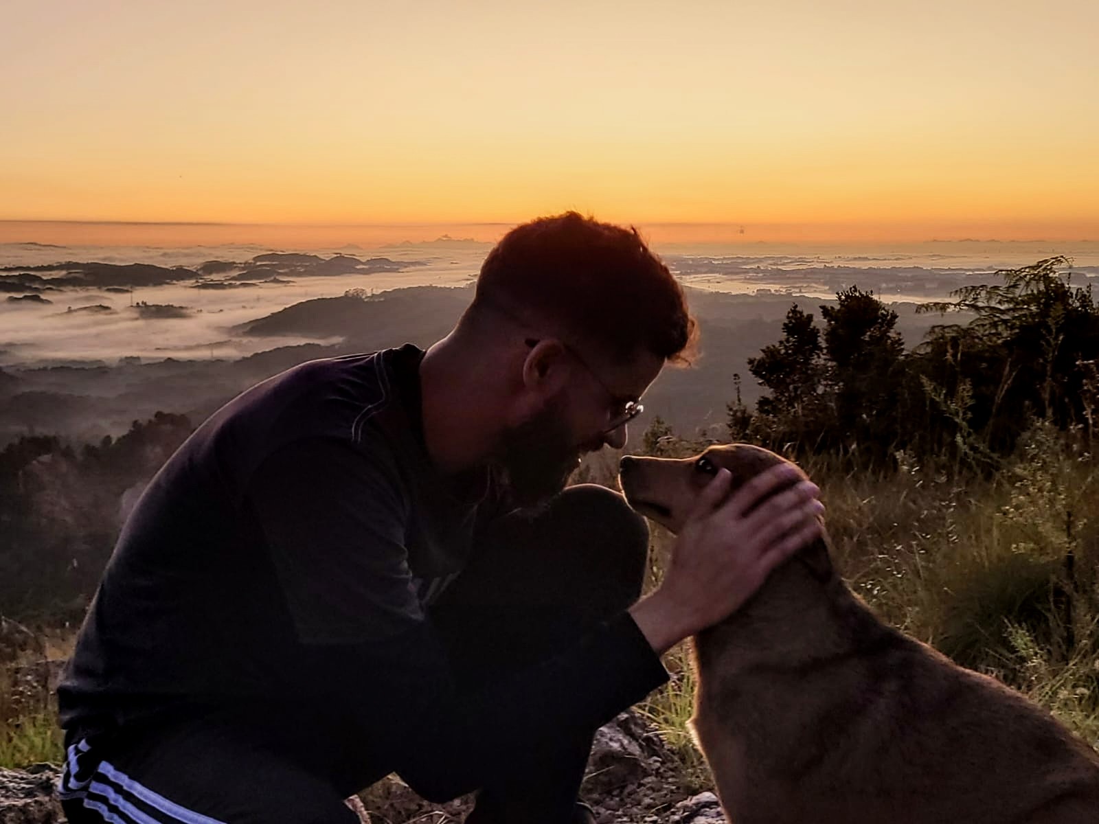 a person standing in front of a building