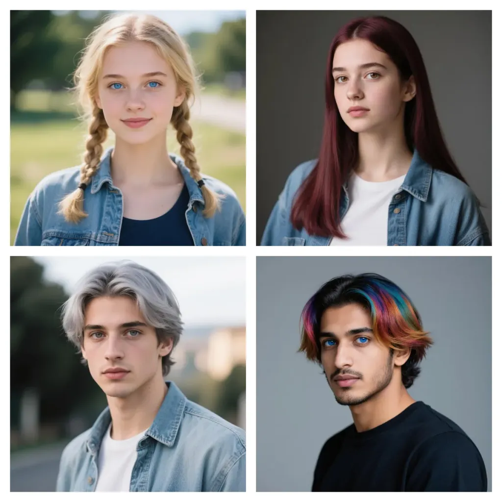 Various realistic AI models generated by an AI character generator.