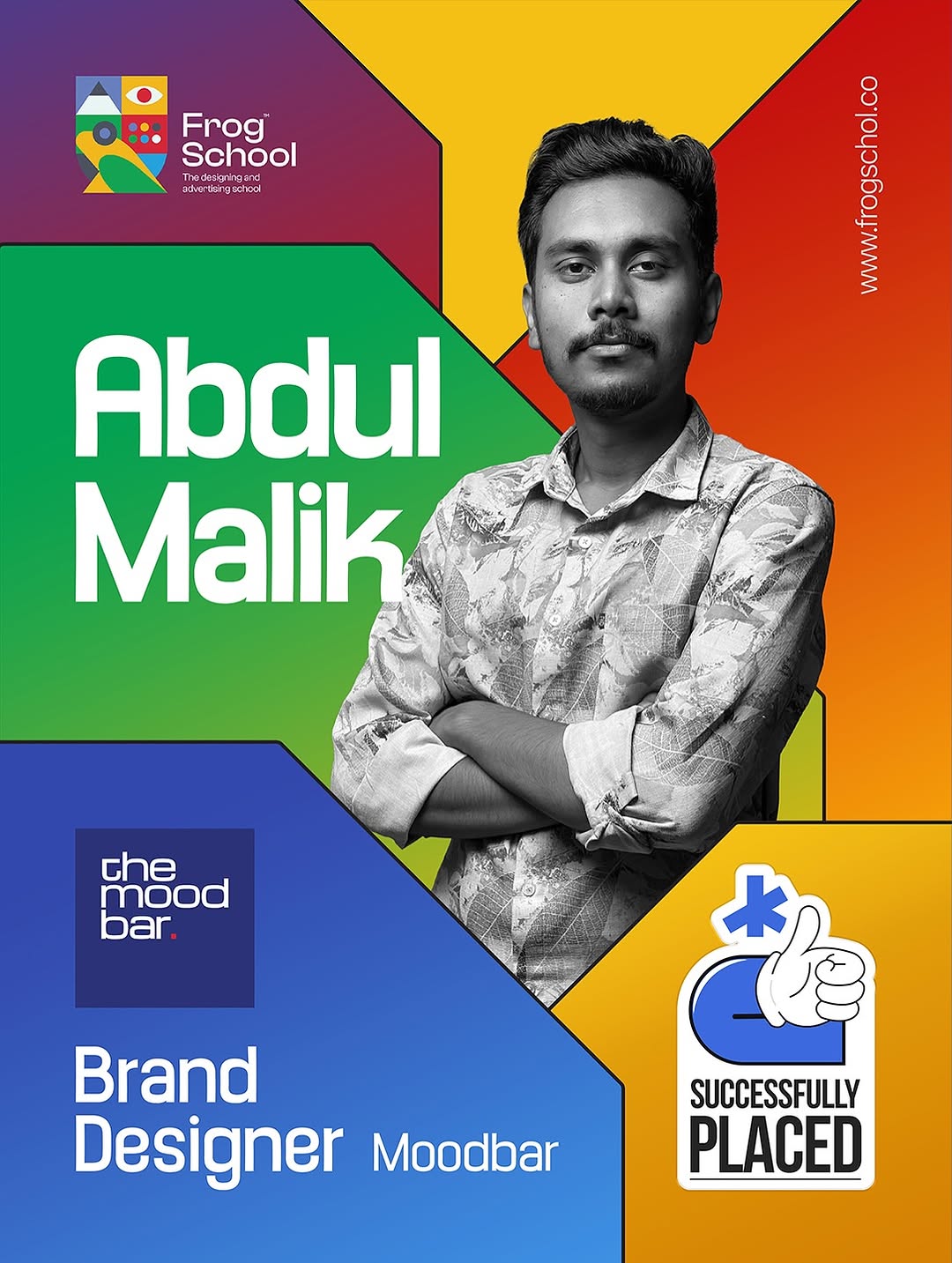 Portrait of portfolio creator – back view