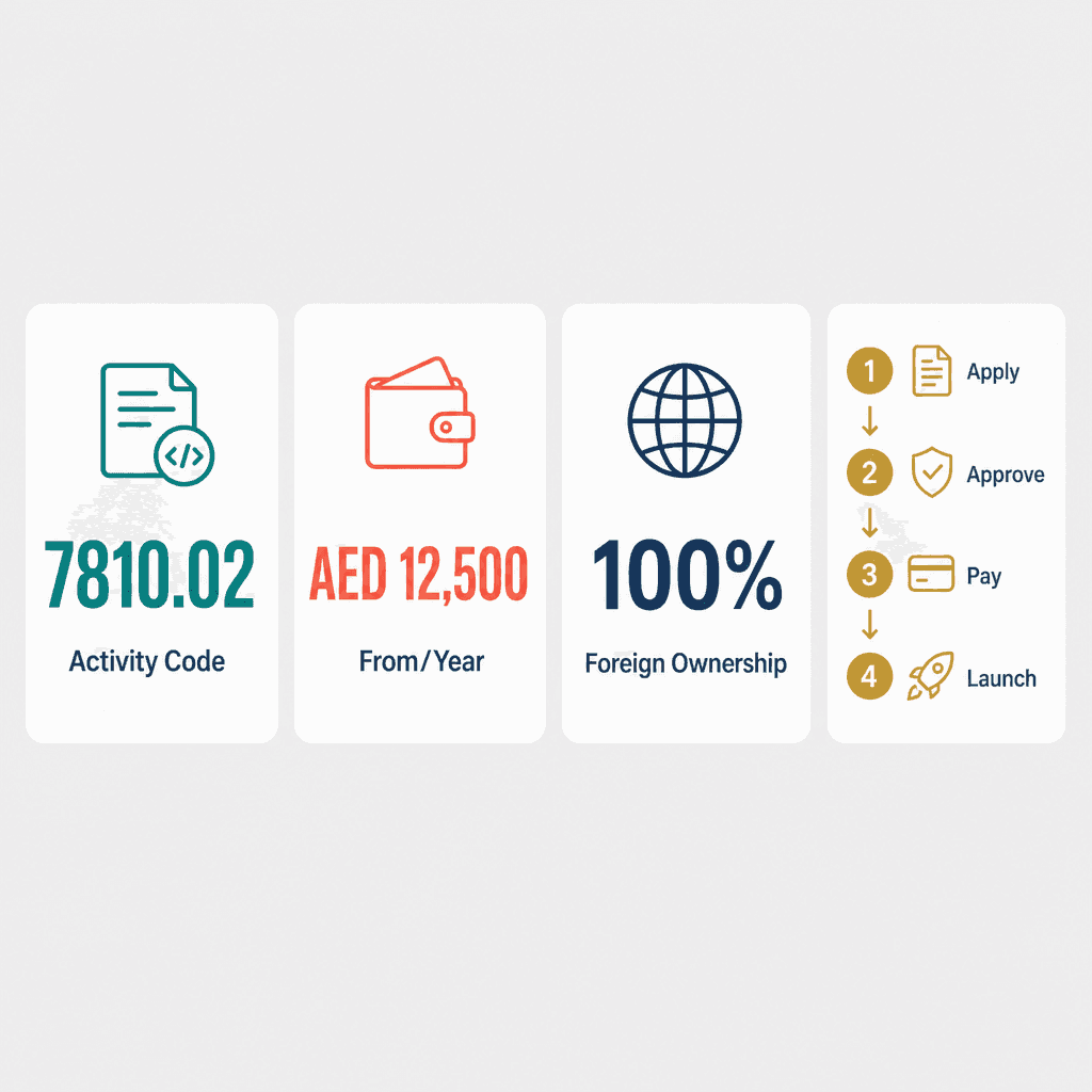 Infographic: How to Get a Casting Agencies And Bureaus, Such As Theatrical Casting Agencies Business License in Dubai