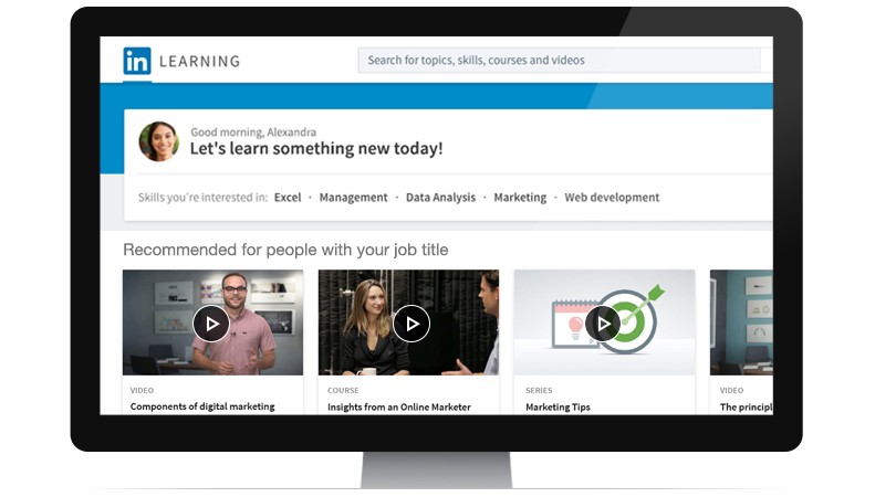 LinkedIn Learning courses connected to professional growth and career development