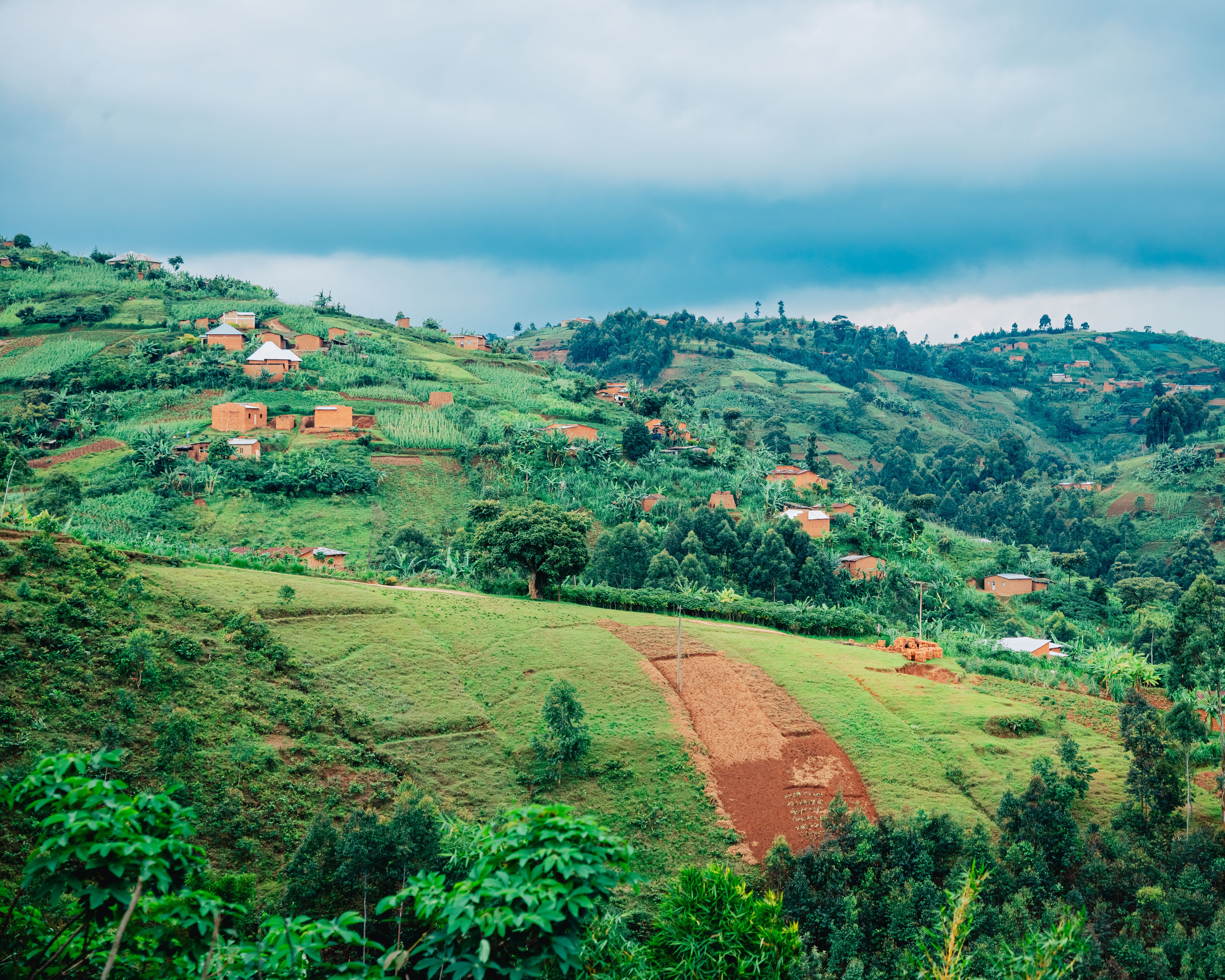 solar panel setup in the ground