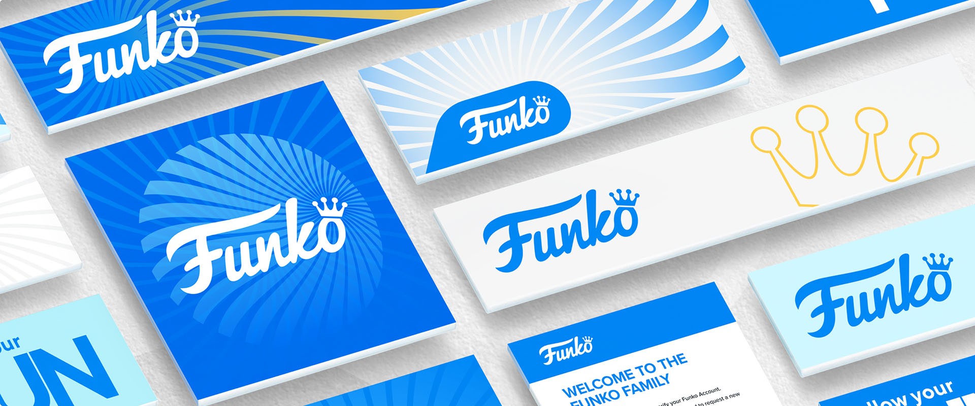 Different designs for Funko branded images, each with a unique design