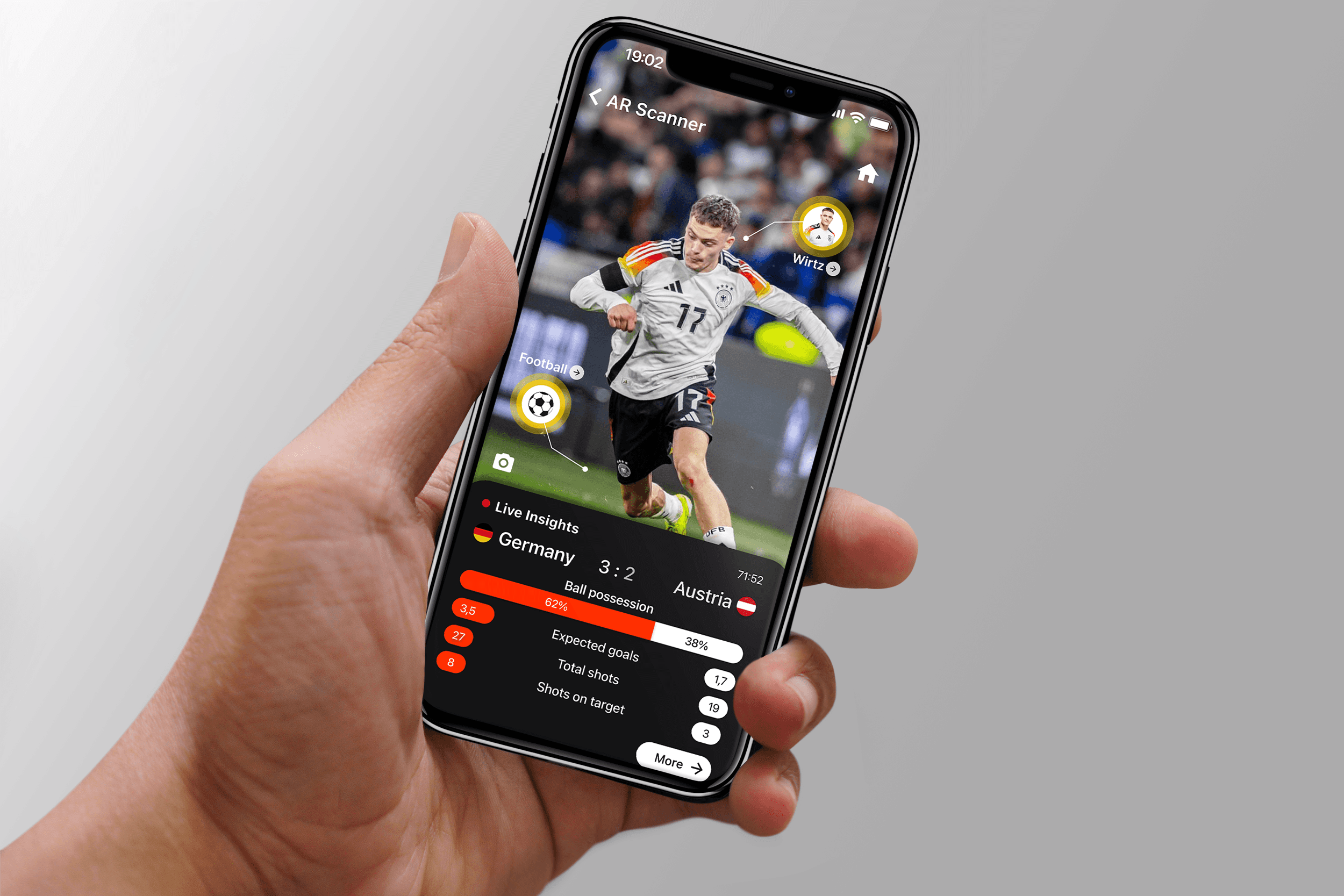 a cell phone on a table