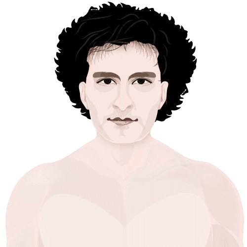 Sam Bakeman Fried "SBF" Illustration No Shirt