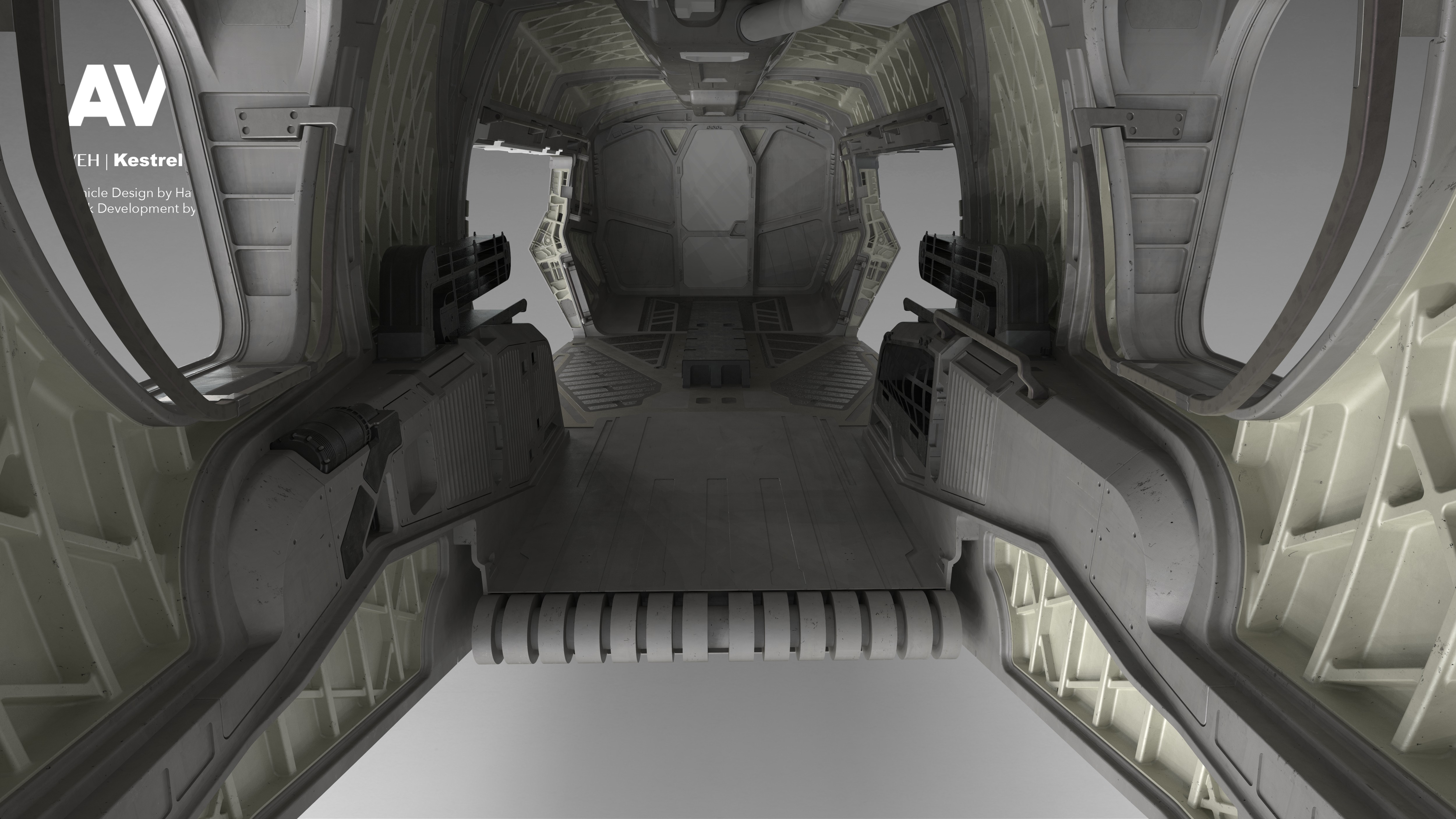 Rear engine and exhaust look development for the Kestrel aircraft in Avatar: Fire and Ash