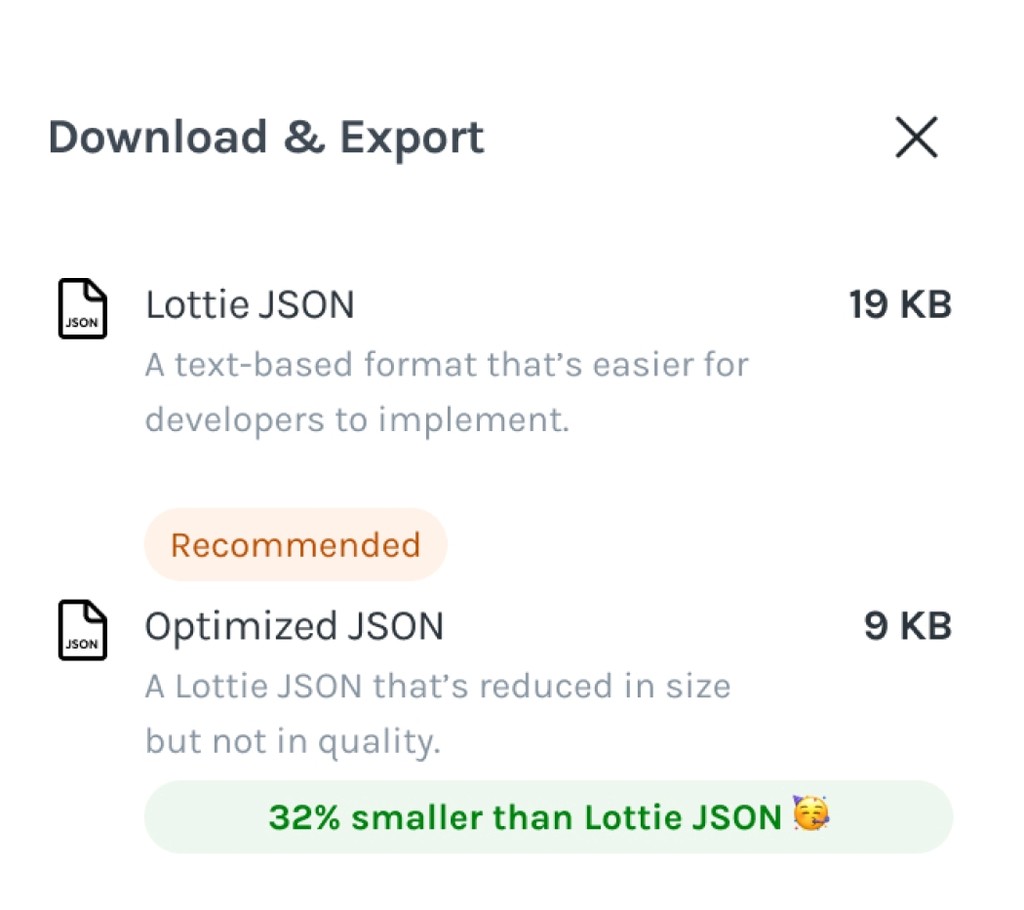 LottieFiles - File size optimization