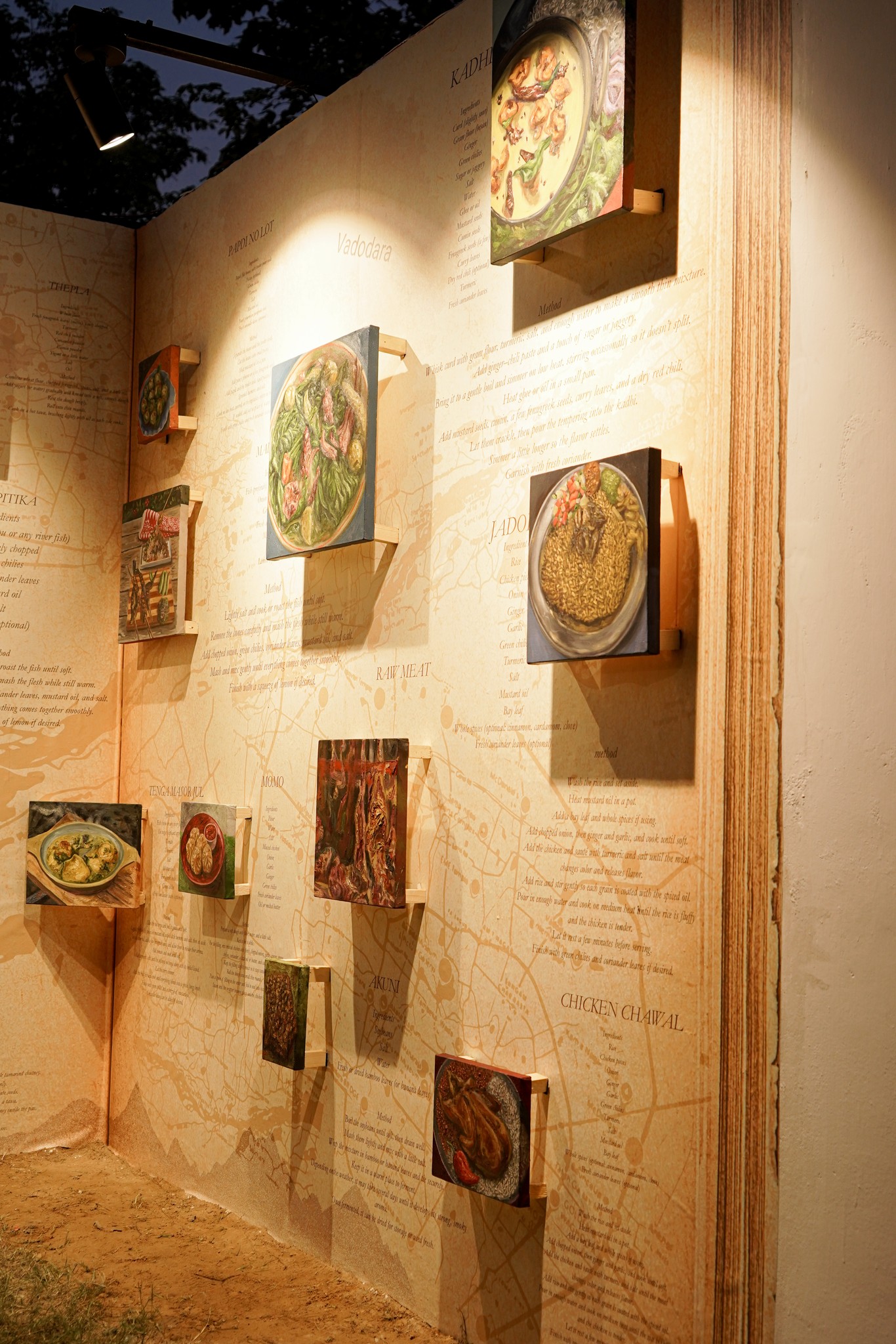 red and white abstract painting