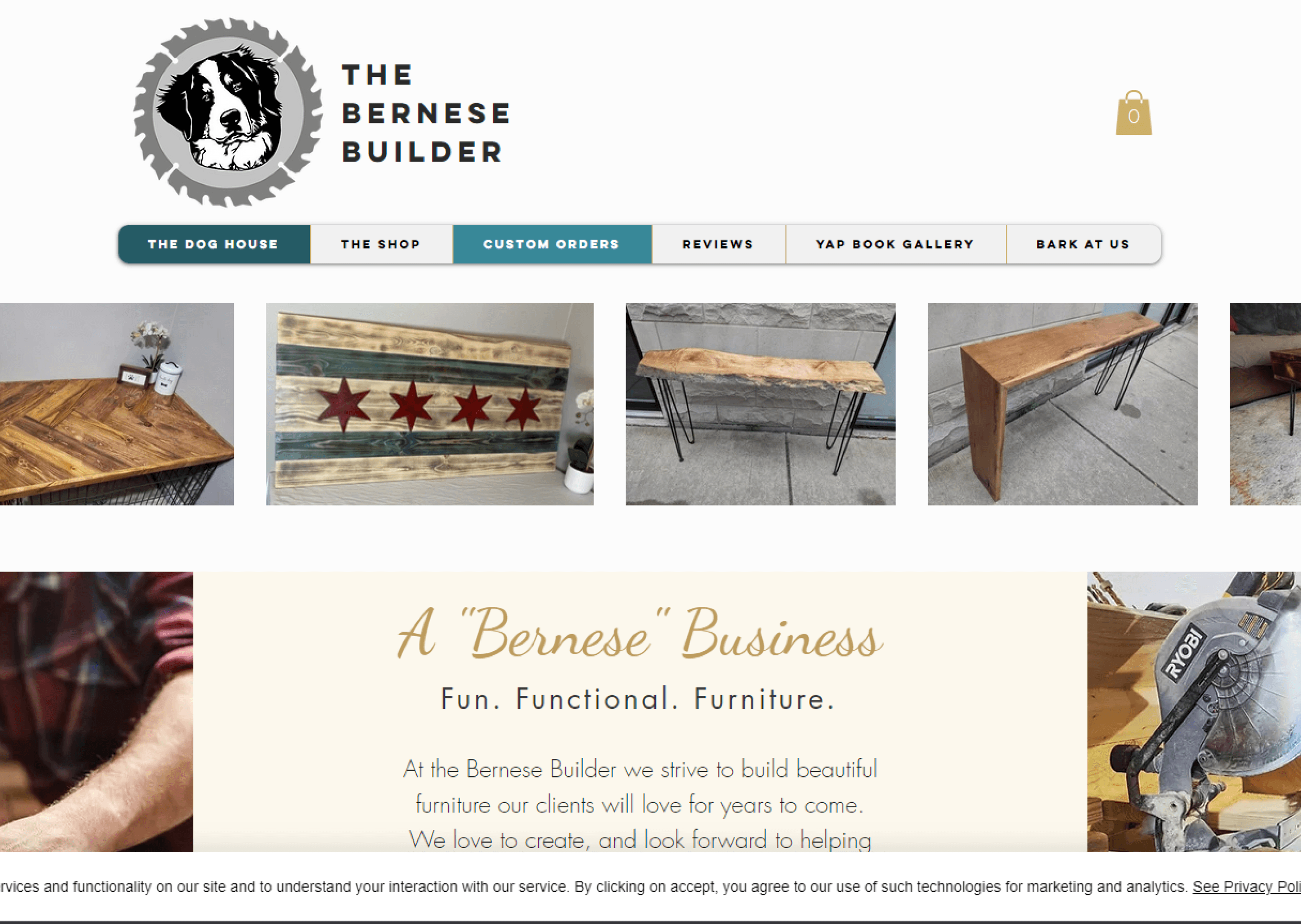 Burnese builder website image