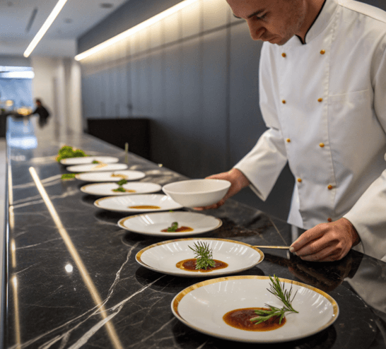 Coach explaining stuff to an athlete