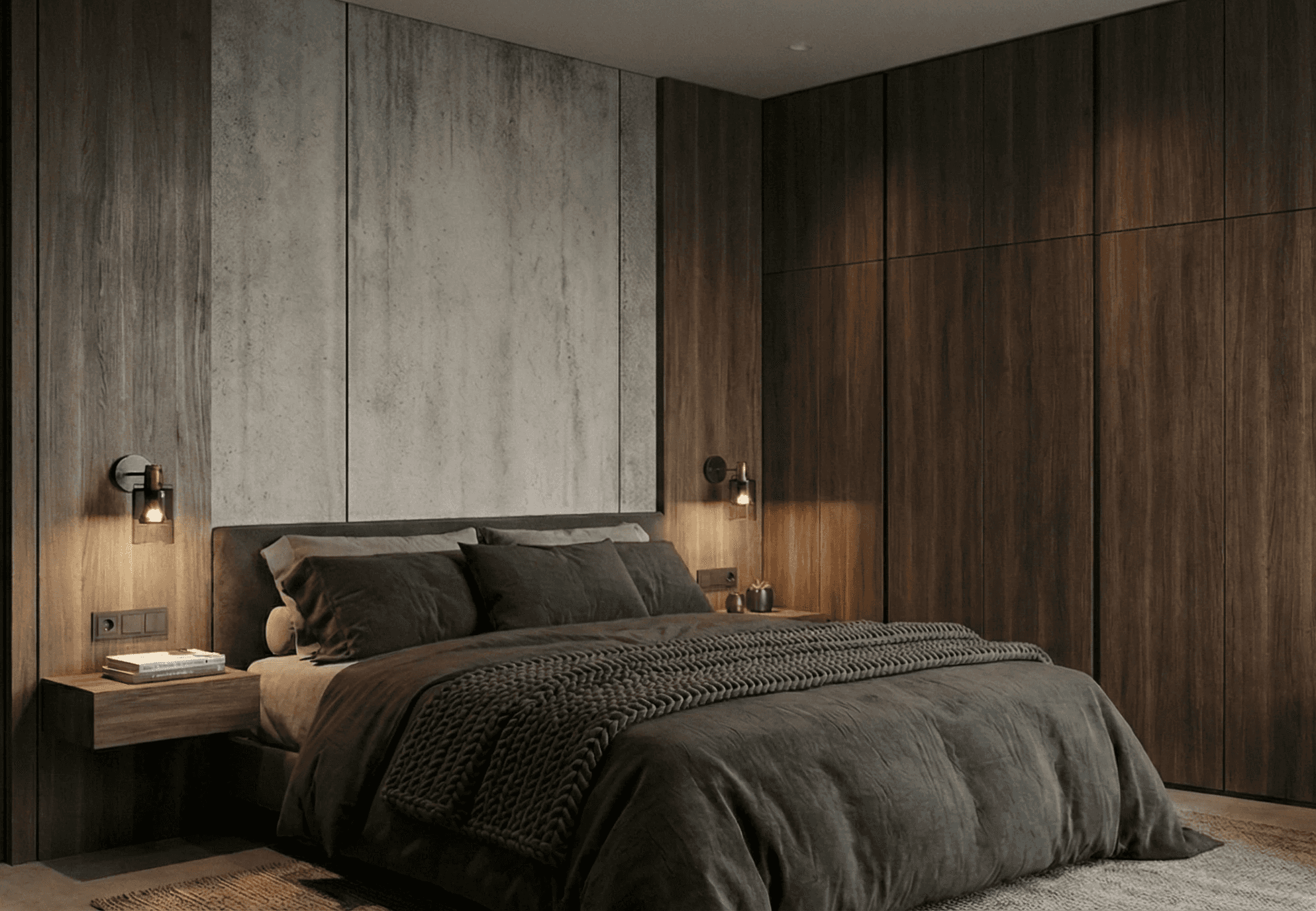 a living room filled with furniture and a mirror