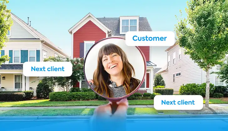 magic plan customer workflow showing current and next client locations for restoration services