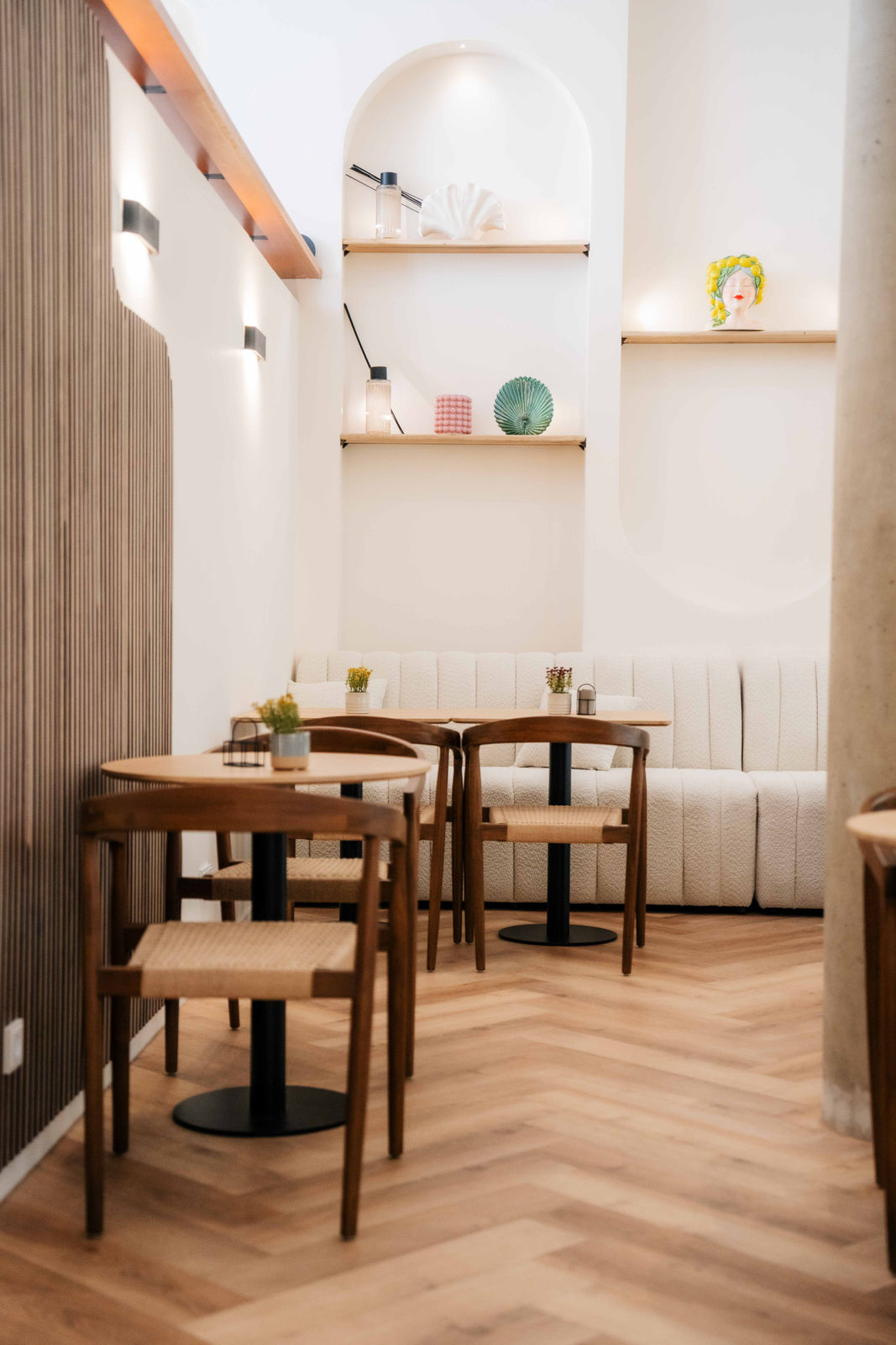 fish dish with light green sauce