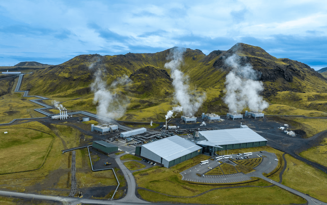 Loftmynd af Hellisheiðarvirkjun