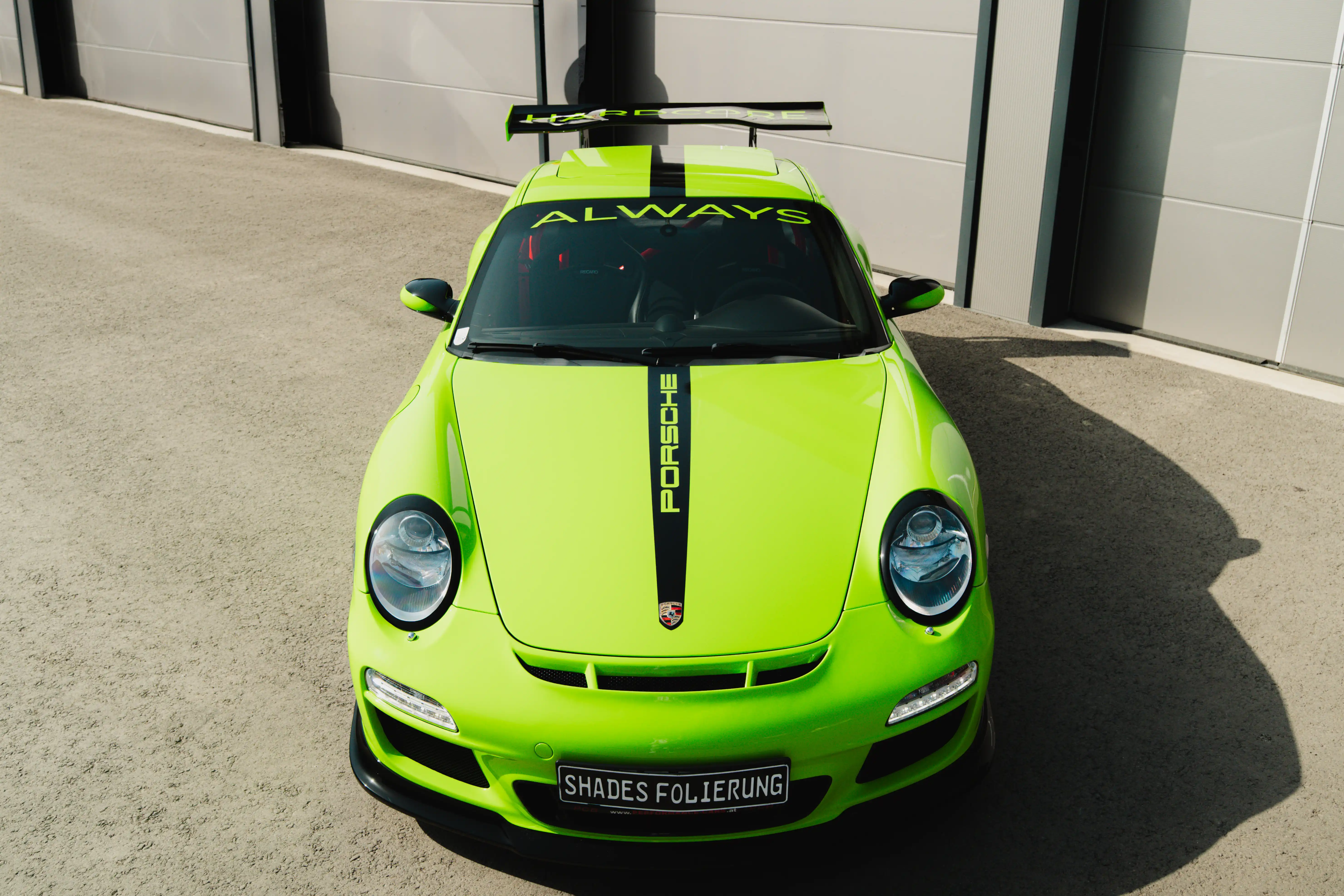 Porsche GT3 RS vollfoliert in Signalgrün