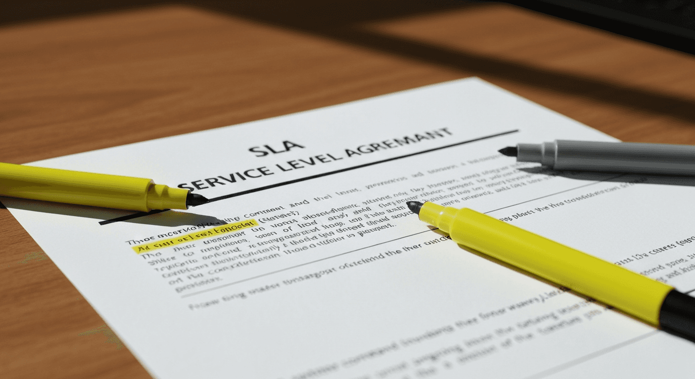 Close-up SLA contract highlights