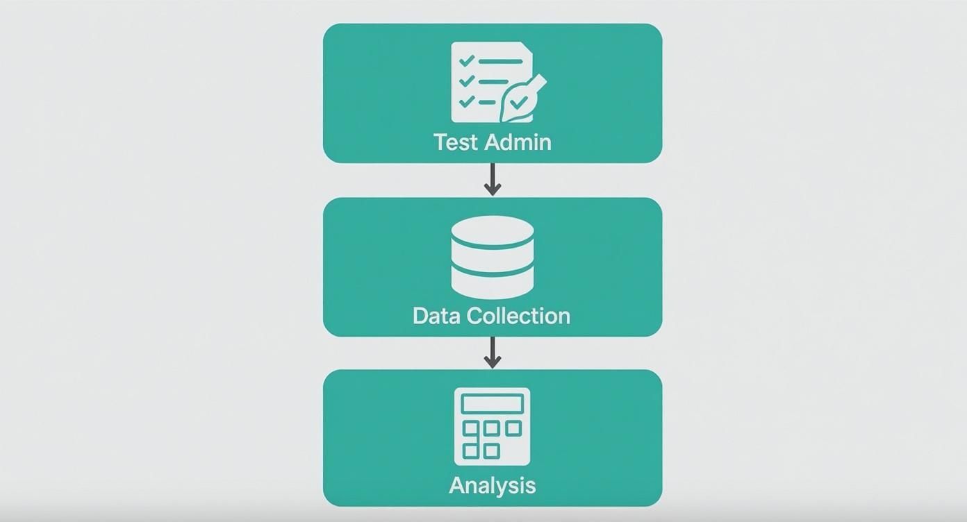 Infographic about test retest reliability