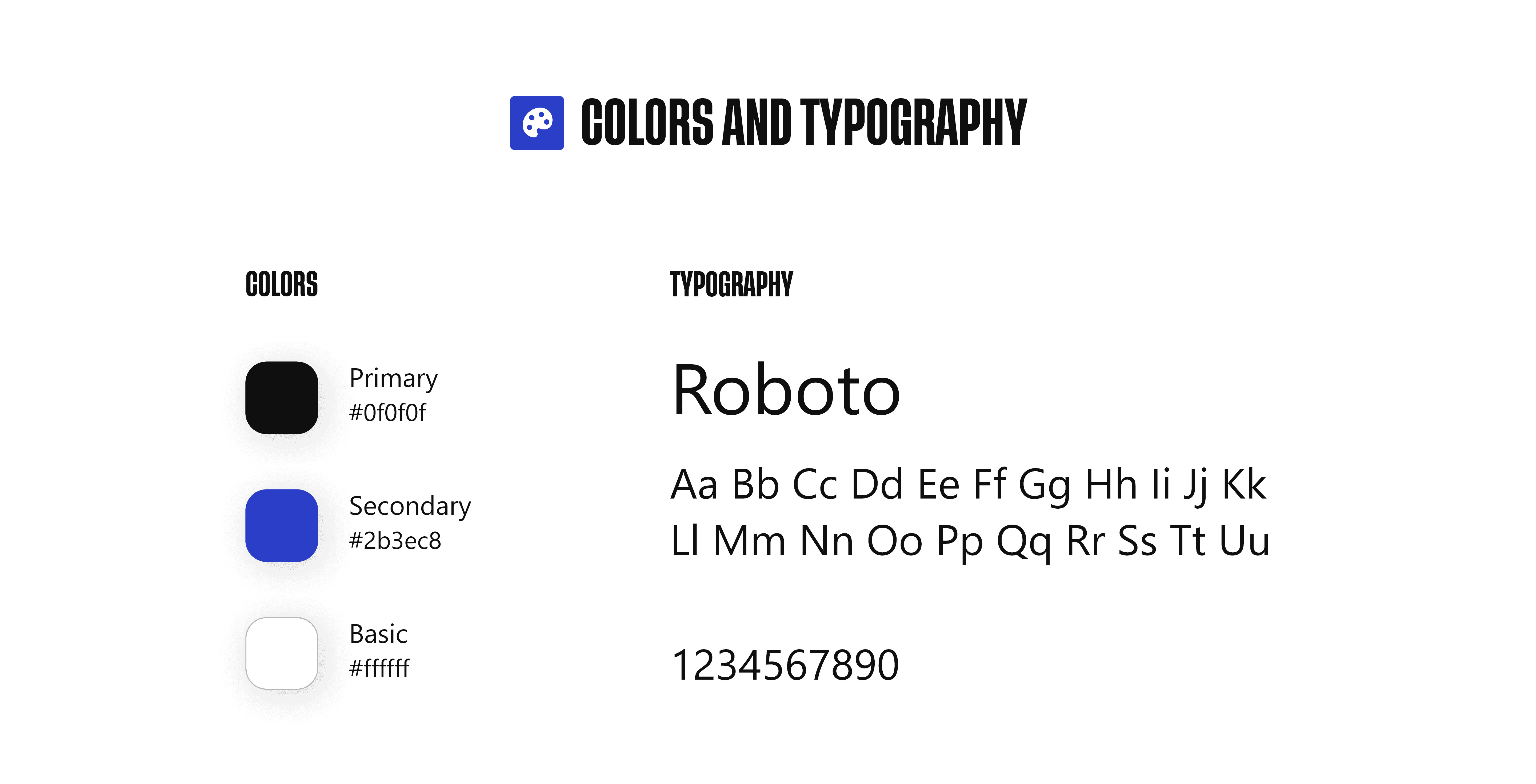 Colors and Typography