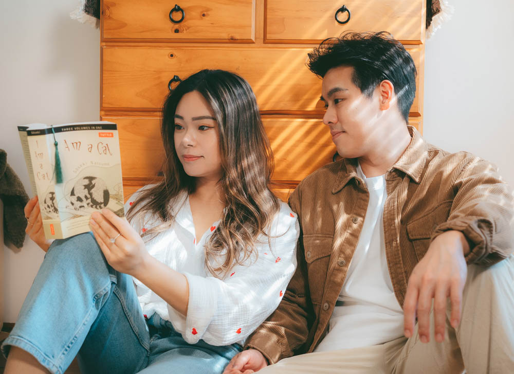 Lorraine & Wynn’s intimate in-home couples session in Perth, captured by To Love Studio with soft light and quiet emotion.