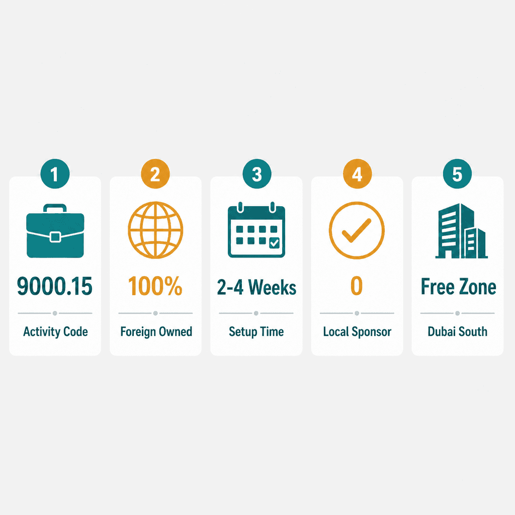 Infographic: How to Get a Art consulting Business License in Dubai