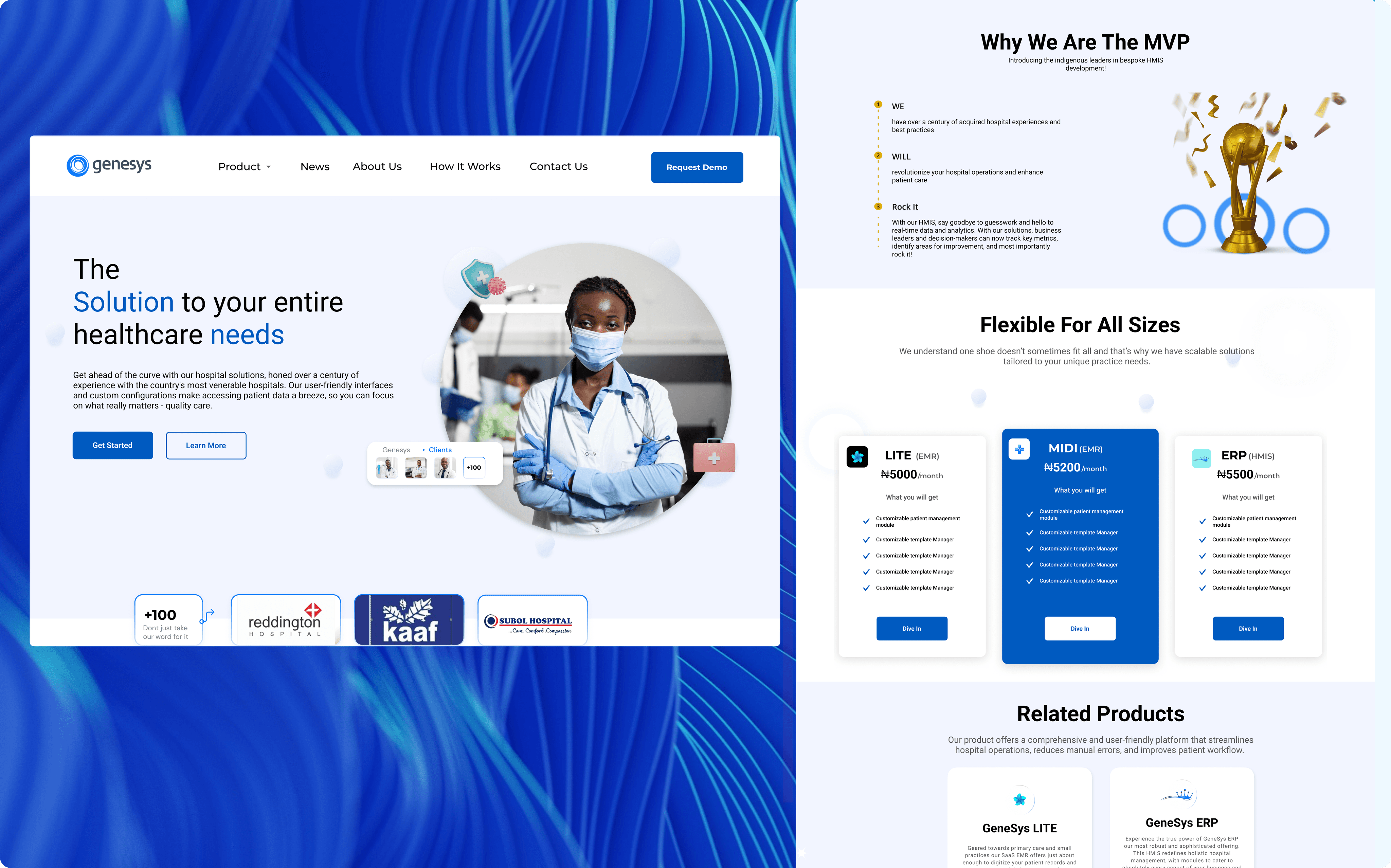 The footer of the home page