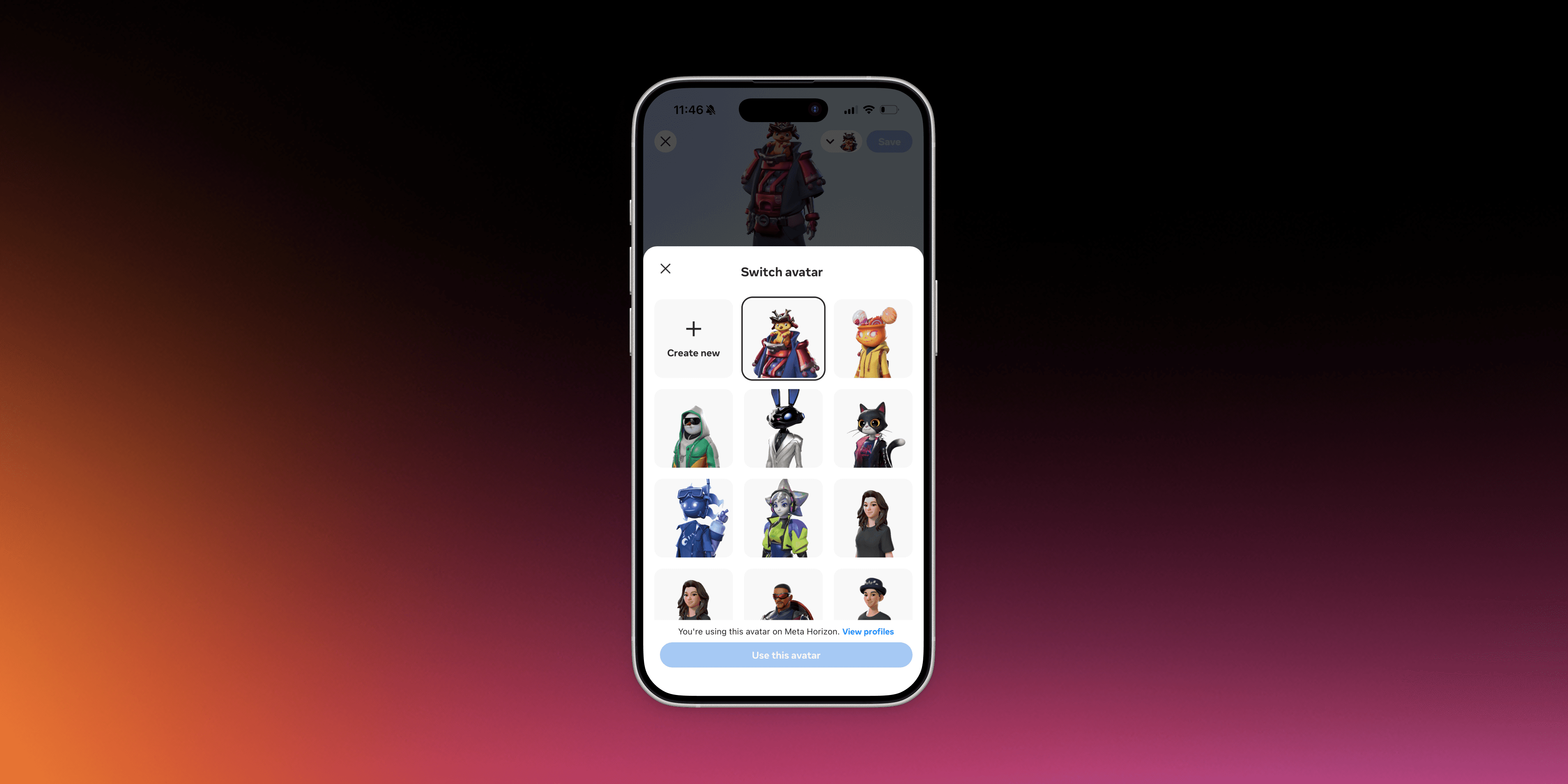 App Screen with open sidebar