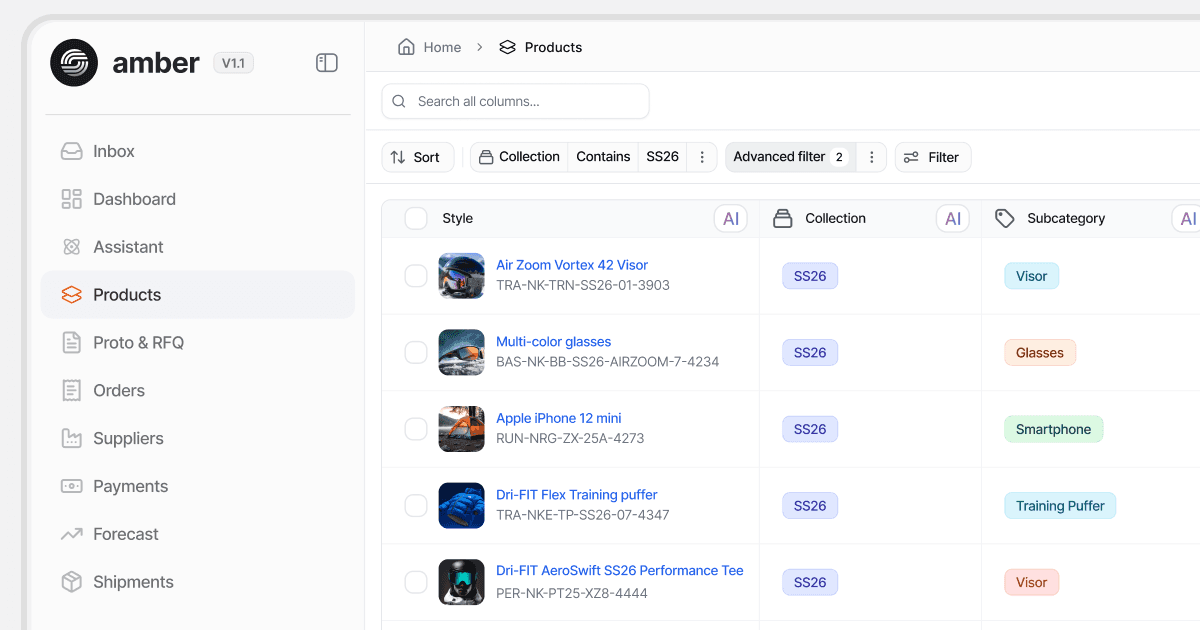 Amber — AI-native Operating System for Brands with Global Supply Chains
