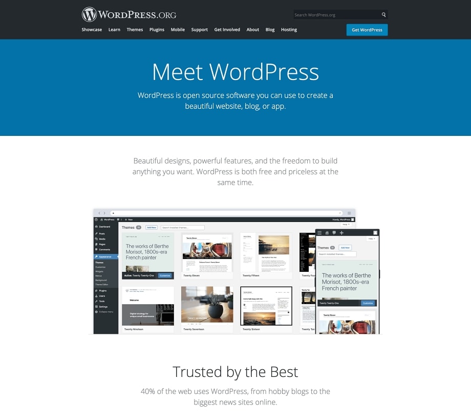 Wordpress รู้จักเครื่องมือสร้างเว็บไซต์ ง่ายและฟรี