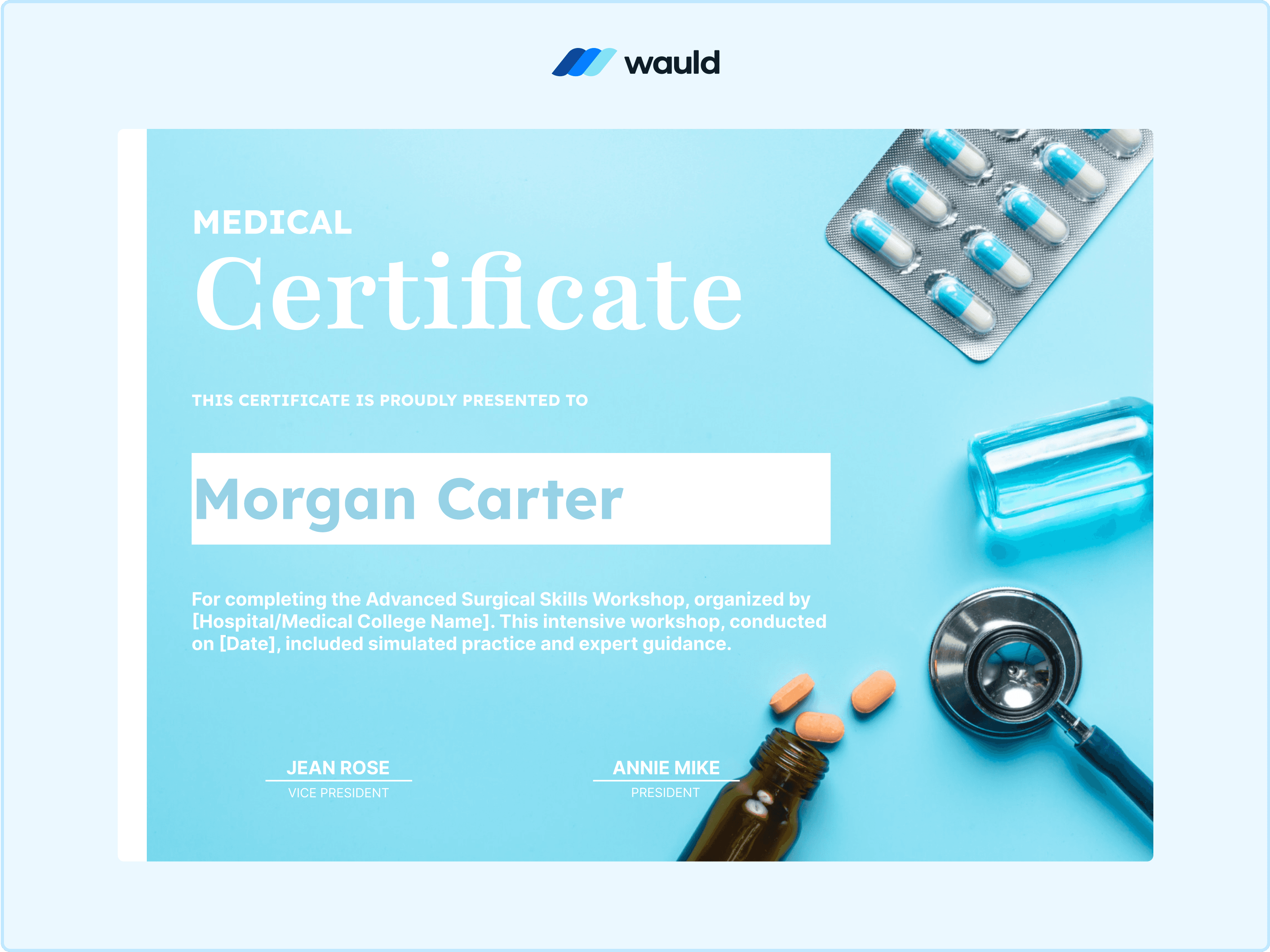 Wauld - Sophisticated and Authentic Certificate Template