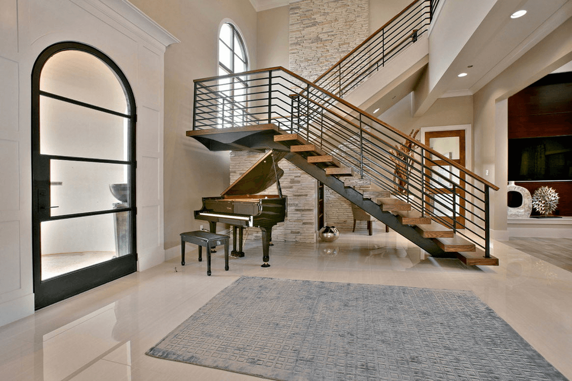 Traditional wrought iron double doors by M2 Metals Iron Doors DFW