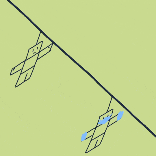 Simple animated loop of machines putting on face masks on peoples faces during the covid pandemic.