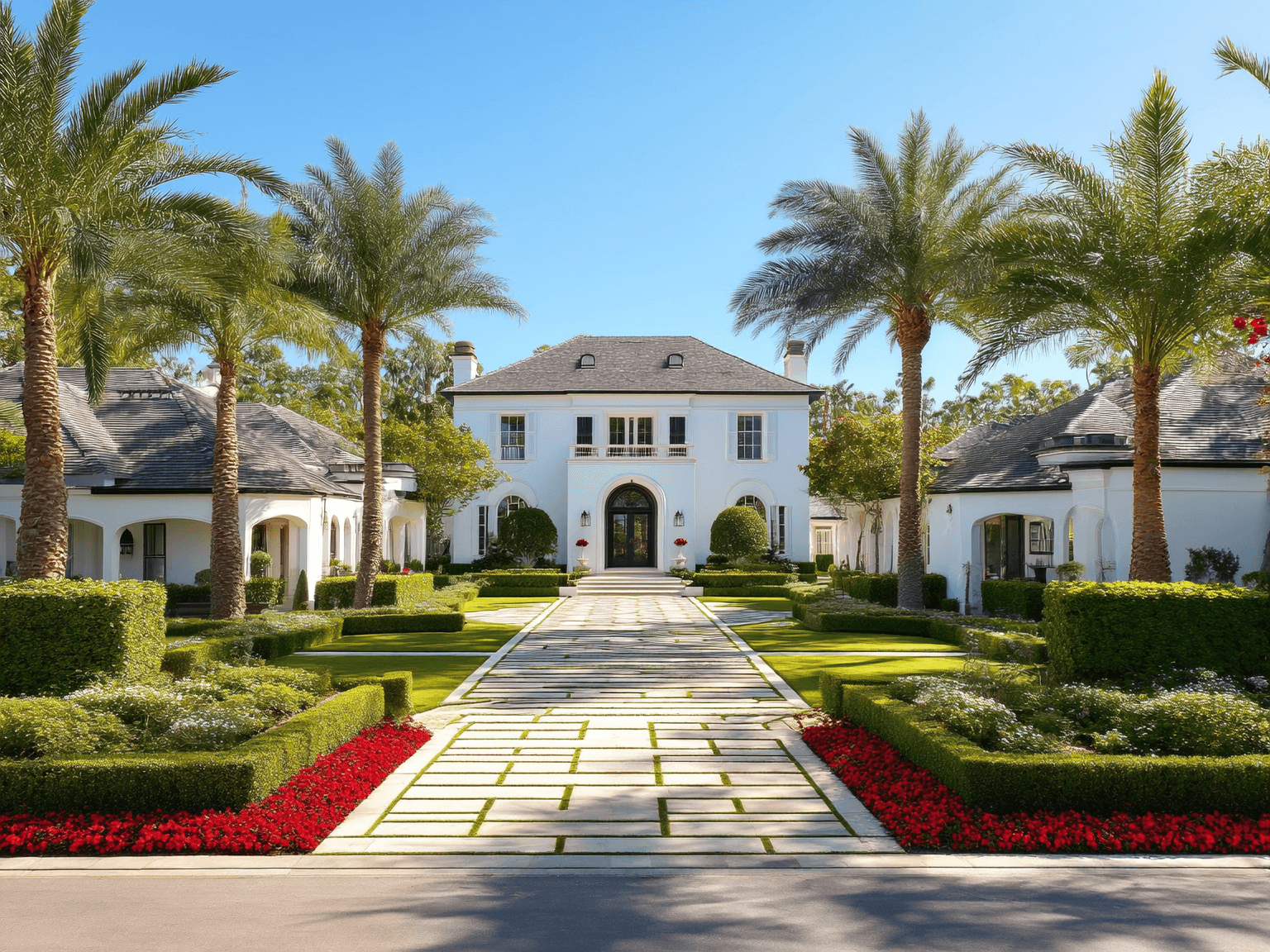 Luxury residential community entrance in Naples, Florida, maintained by American Maintenance.