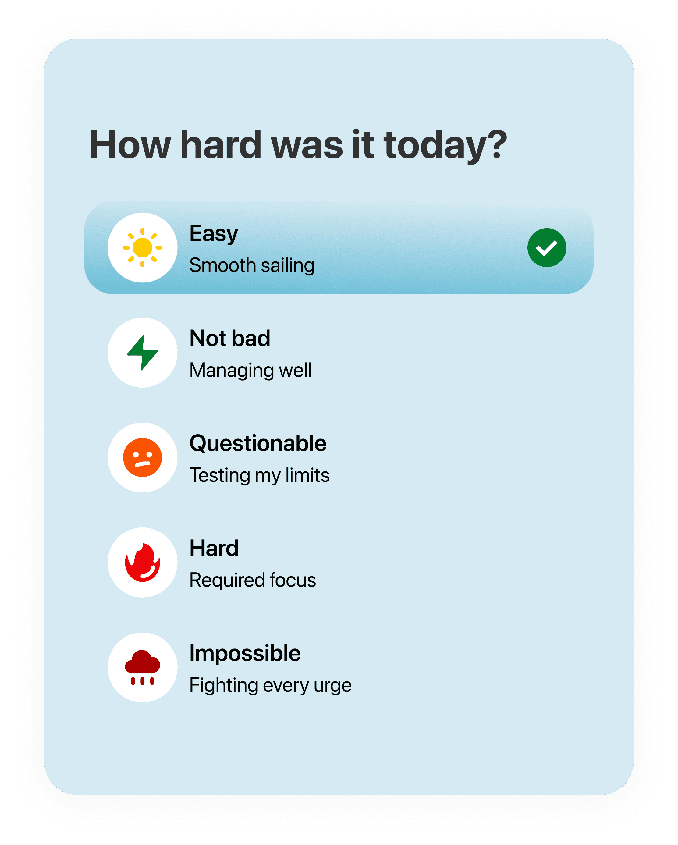 App sections illustrations