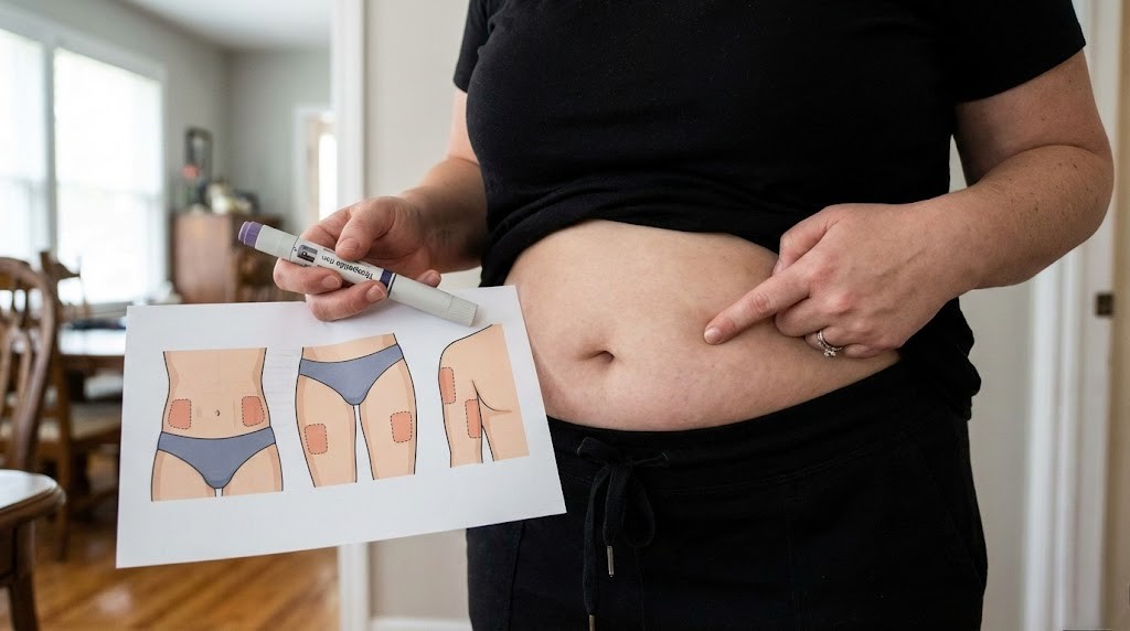 Where can I inject tirzepatide