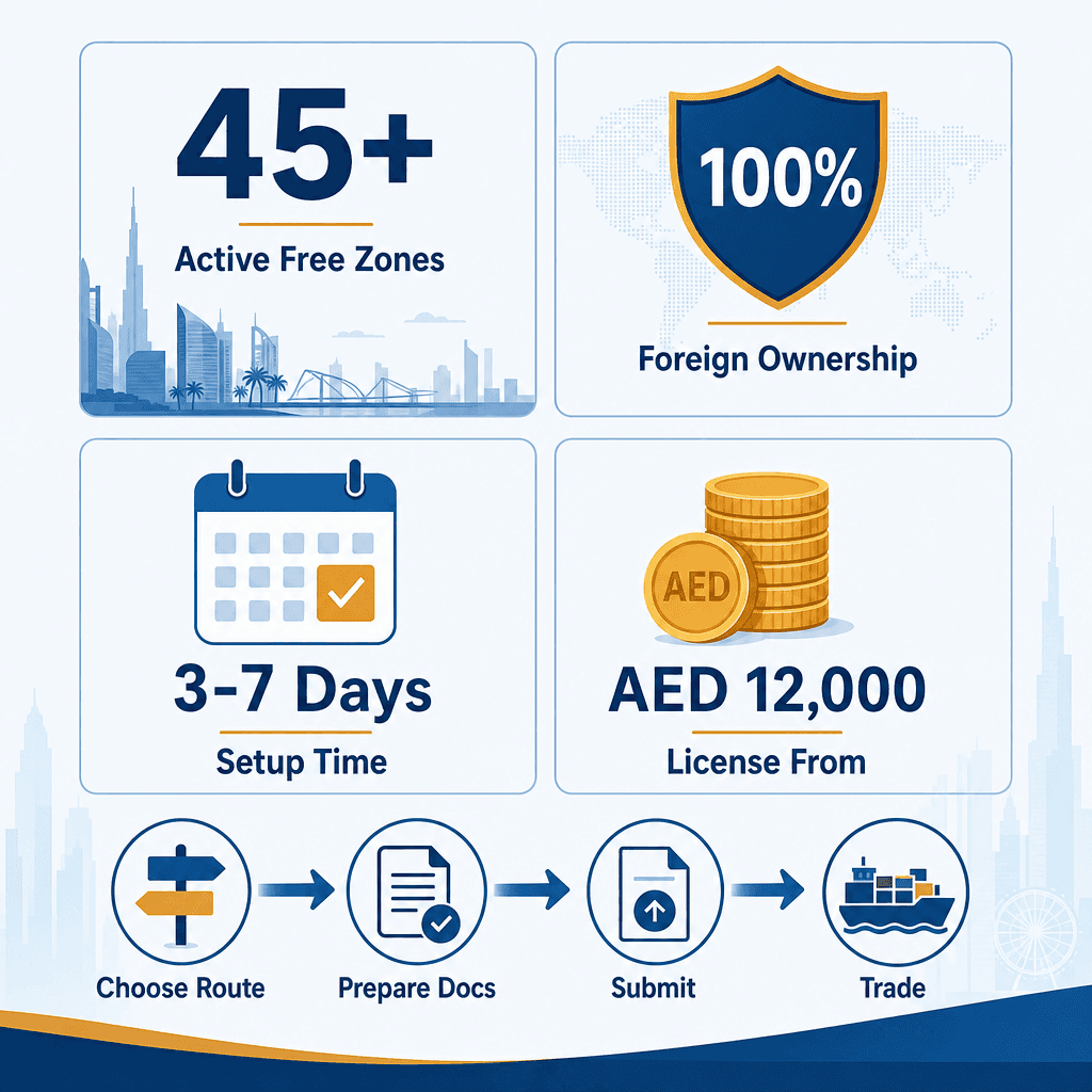 Infographic: Company Registration in Dubai
