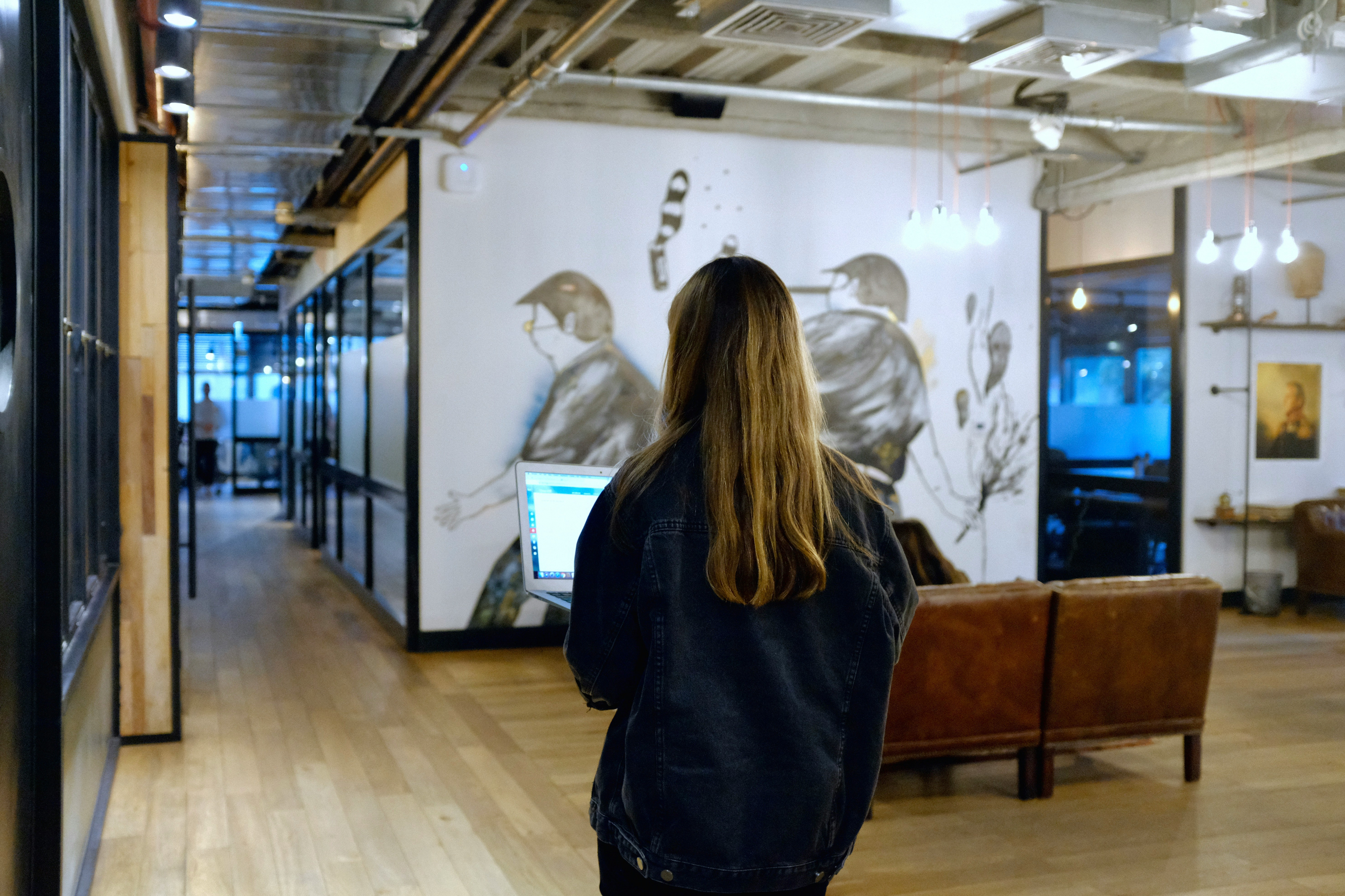 Trendy coworking space