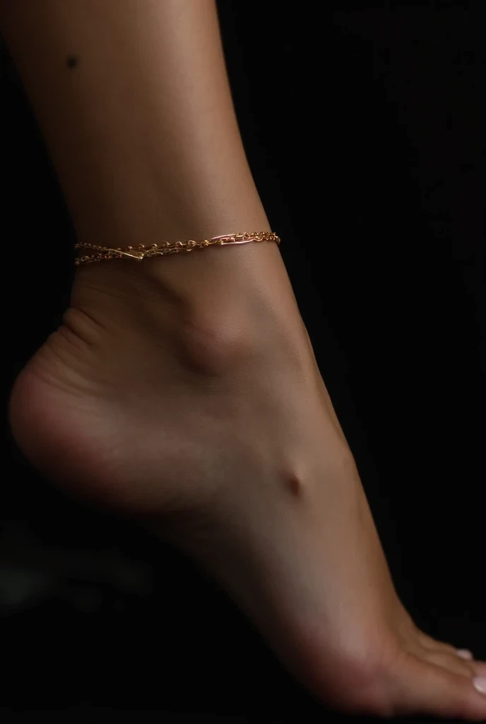 Minimal gold anklet