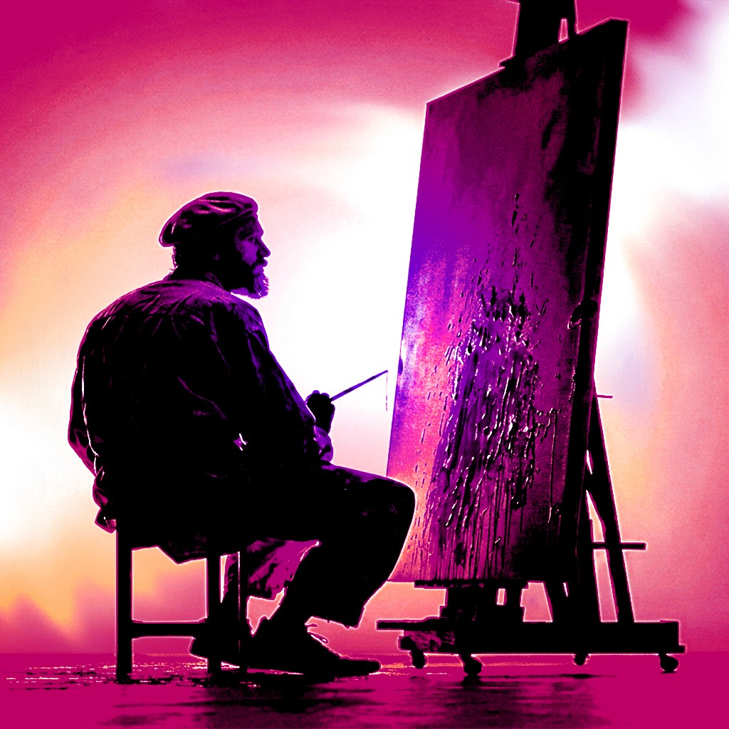 Man pointing an aim