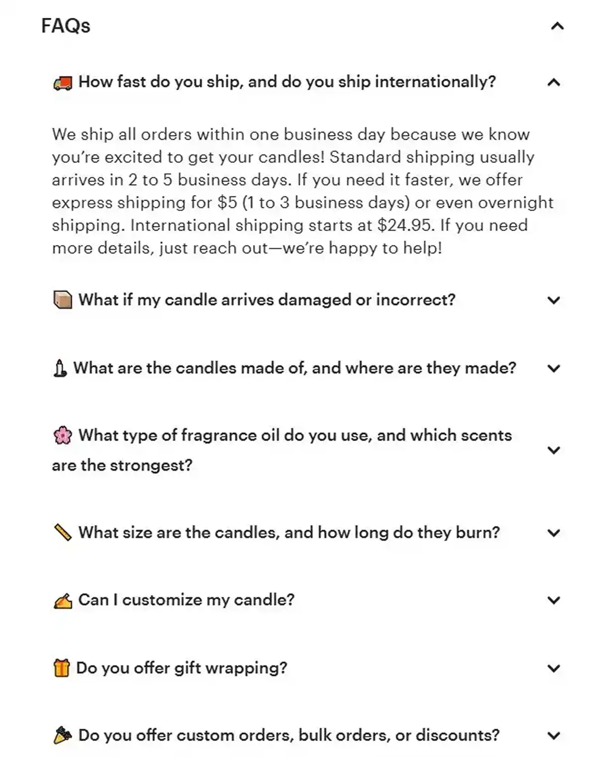 Etsy FAQs