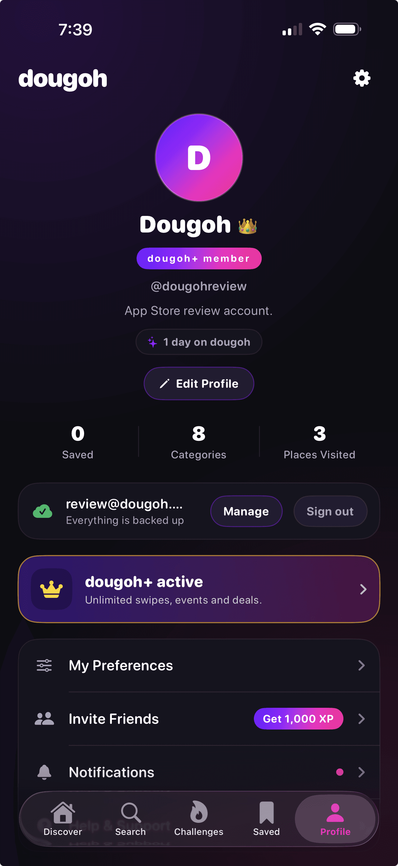 Mobile banking app UI with a $10,50,000 balance, pink debit card, and payment shortcut icons on a dark theme.