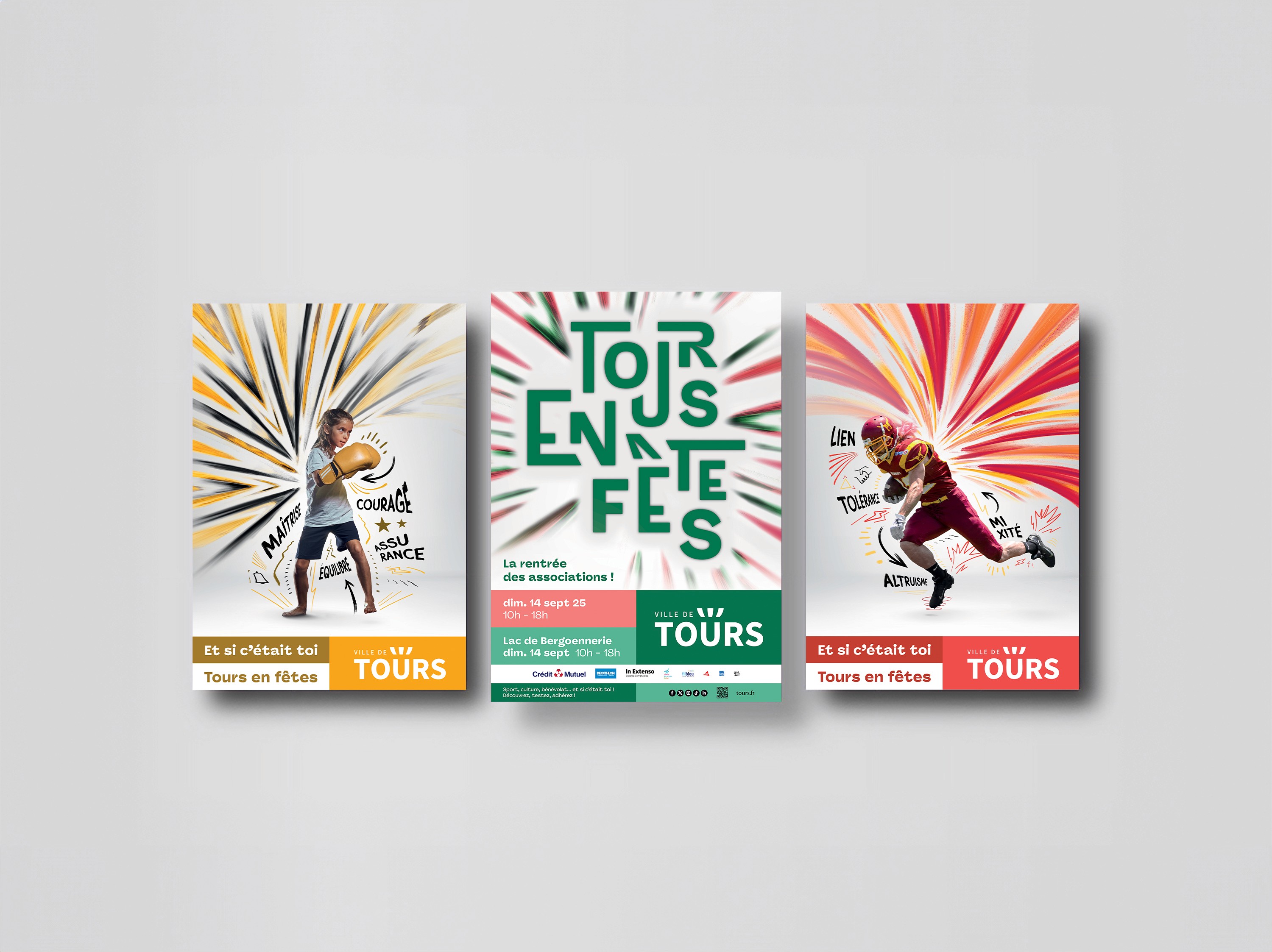 Modern food magazine brochure mockup with bold typography and bright yellow accents