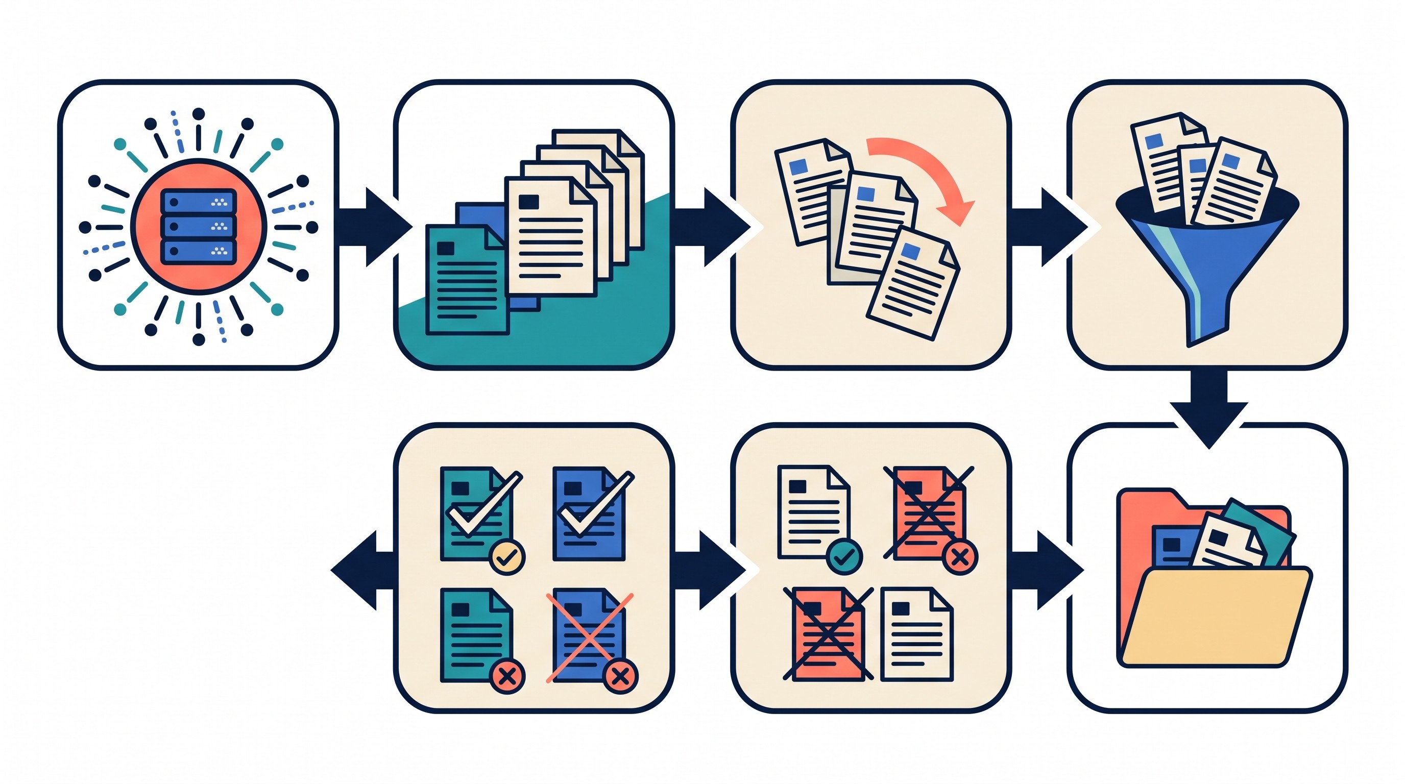 Scoping review search and screening flow diagram