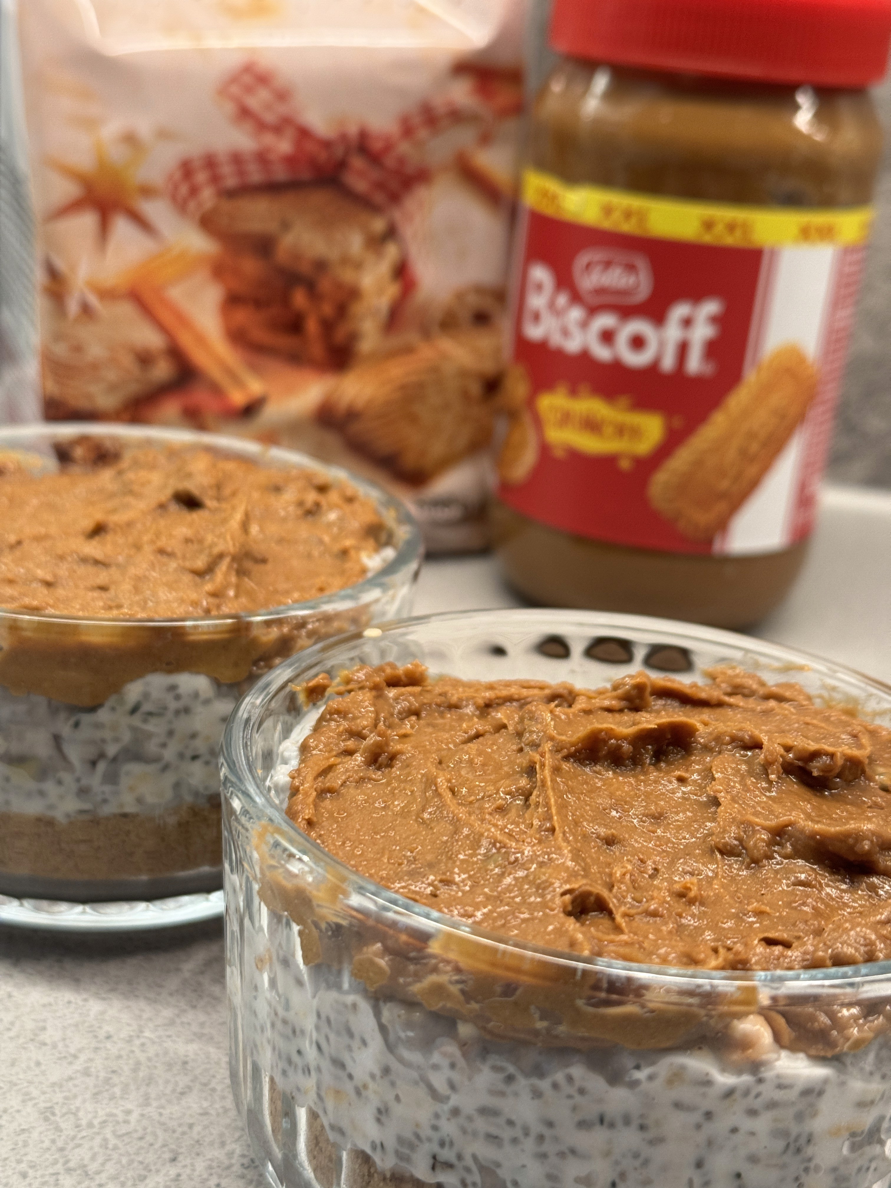 Vegan Biscoff chiamagos poharkrem