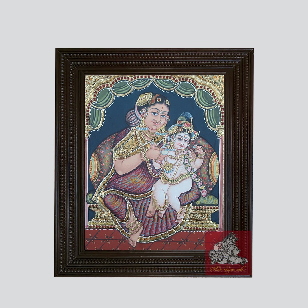 Yashoda Krishna Tanjore Painting